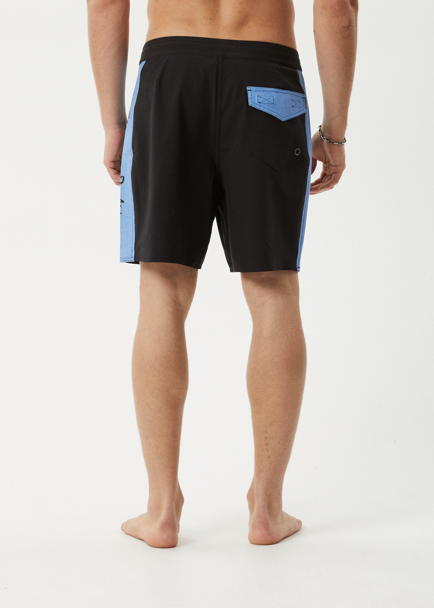 AFENDS Mens Deep State - Surf Related Boardshort 18" - Black