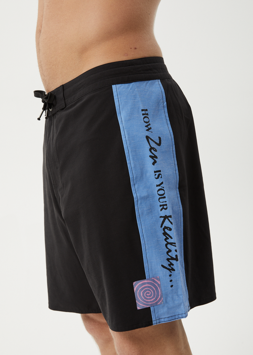 AFENDS Mens Deep State - Surf Related Boardshort 18" - Black