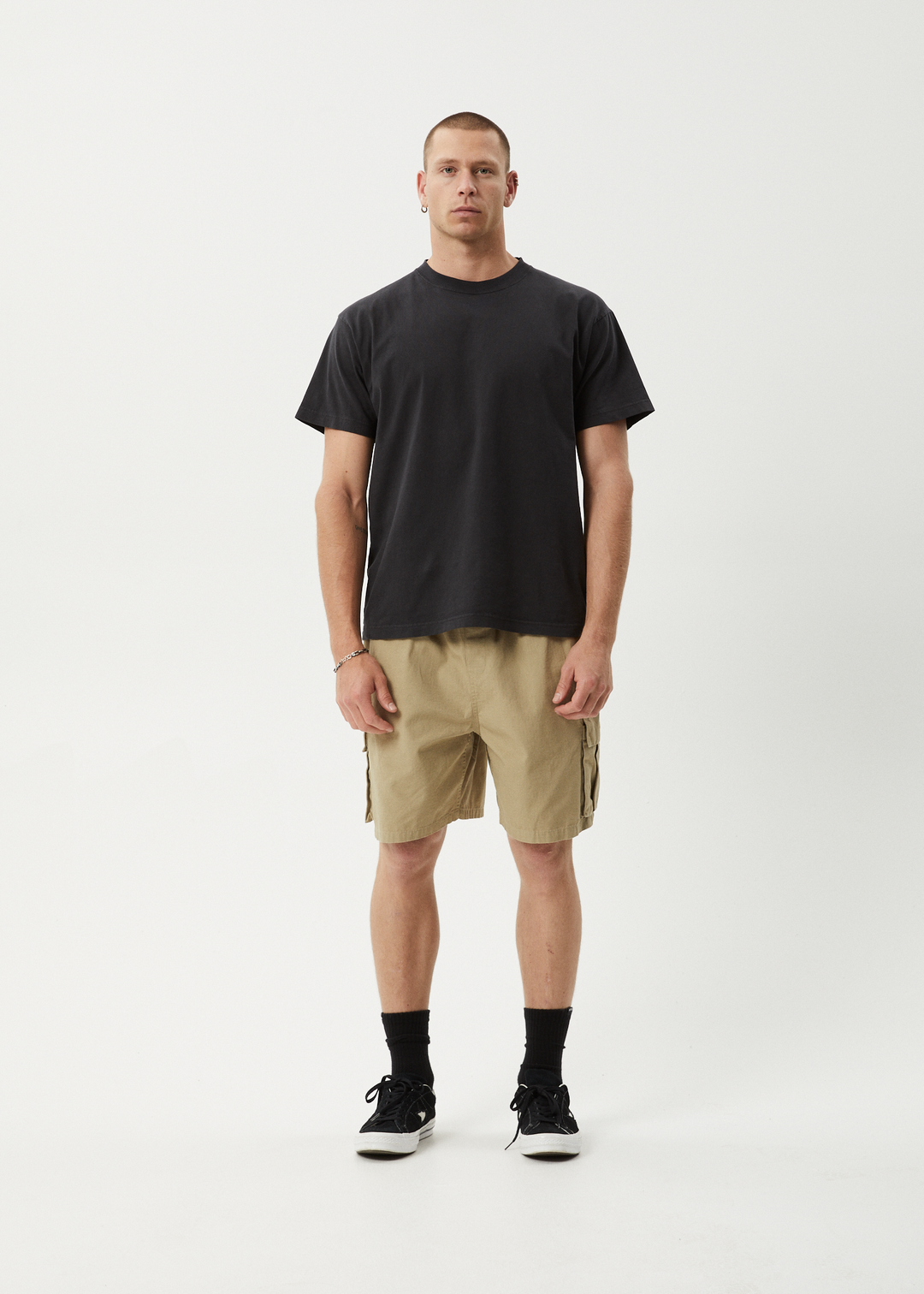 AFENDS Mens Ripped Out 98 - Oversized Cargo Short 22" - Boa 