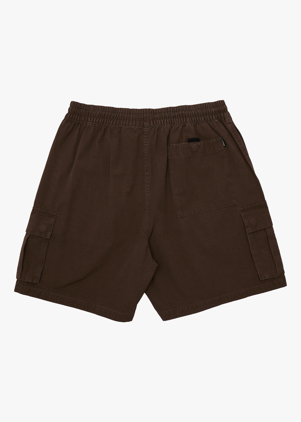 AFENDS Mens Ripped Out 98 - Organic Oversized Cargo Short 20 Inch - Coffee