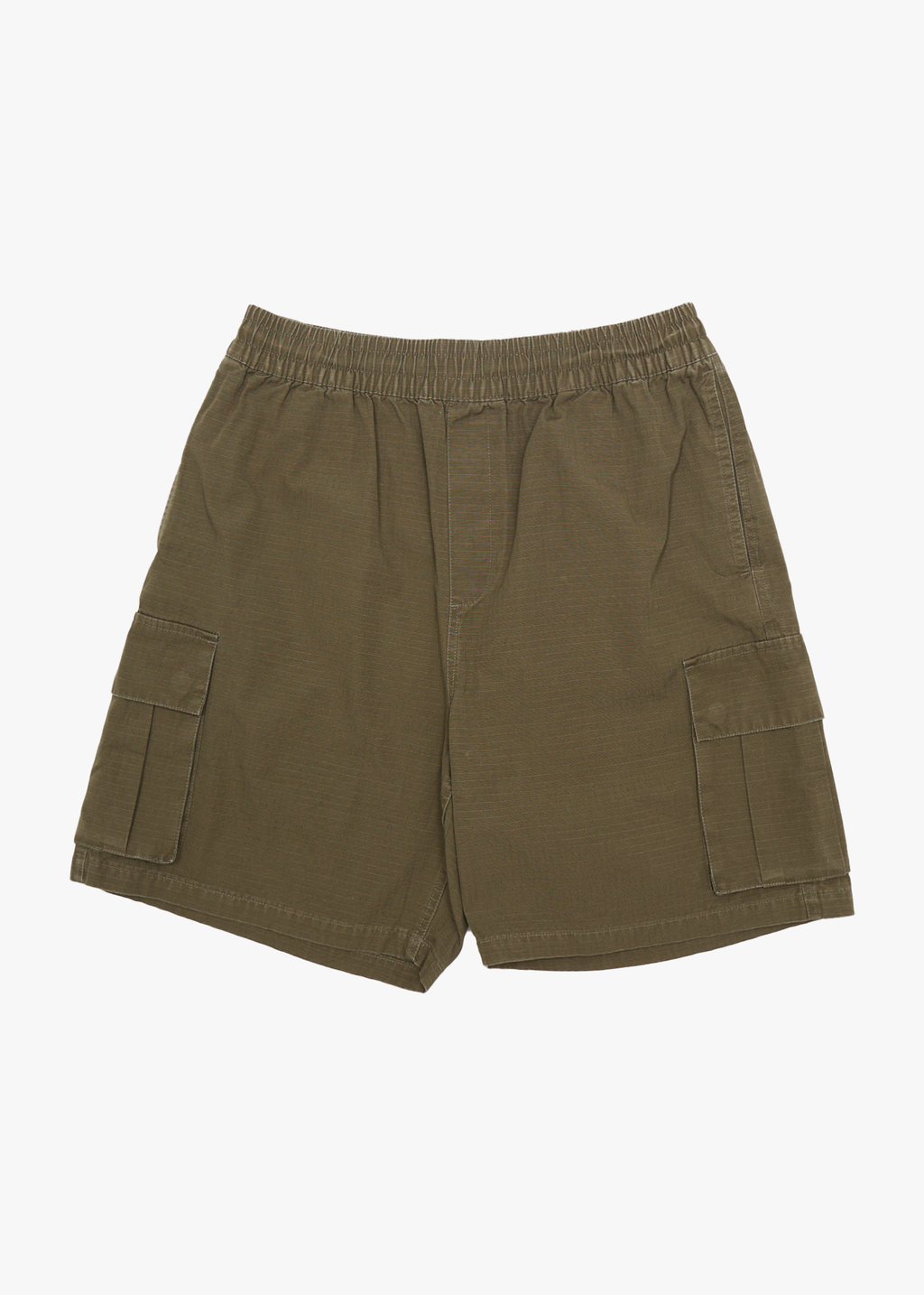 AFENDS Mens Ripped Out 98 - Oversized Cargo Short 20" - Deep Olive