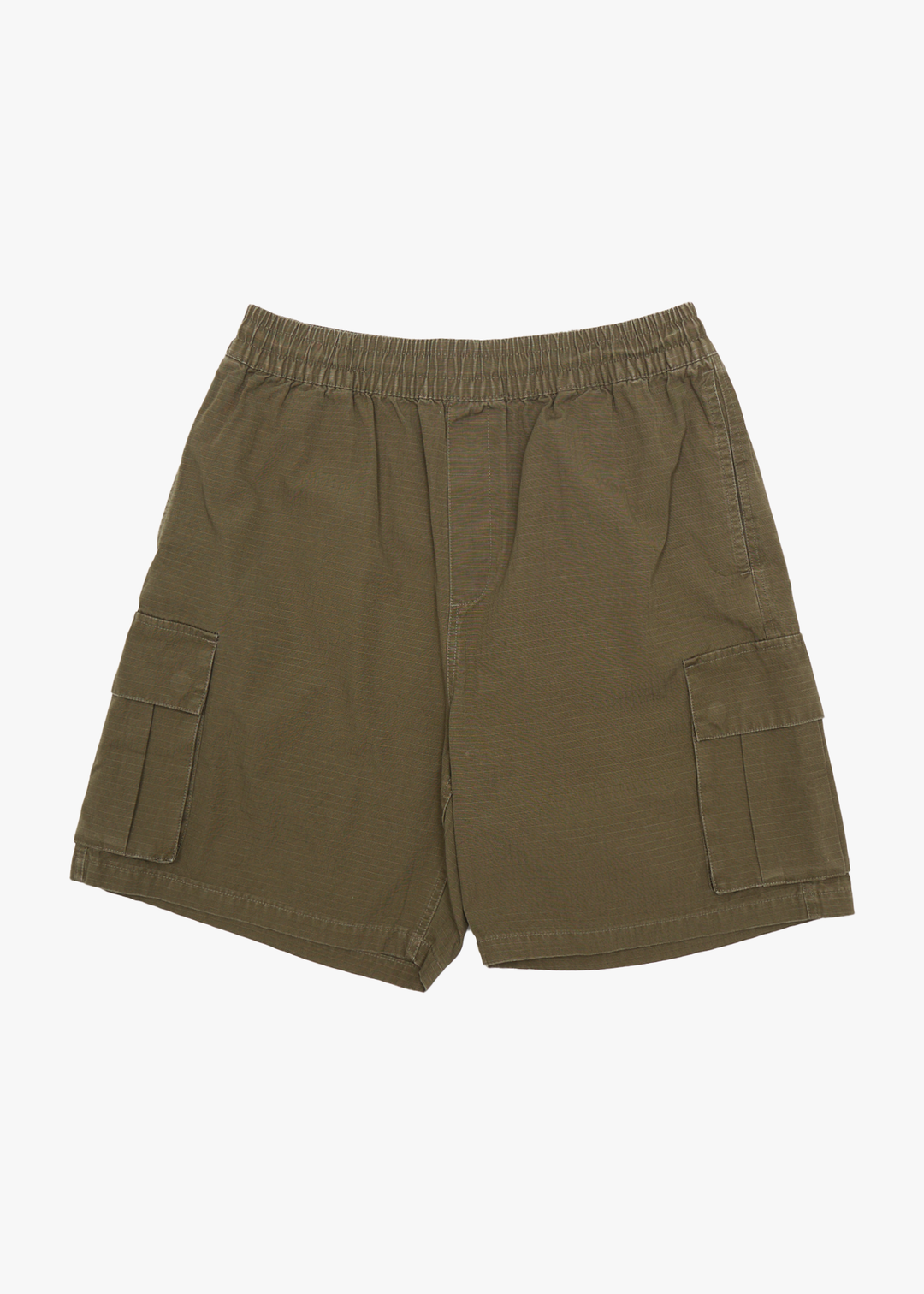 AFENDS Mens Ripped Out 98 - Oversized Cargo Short 20" - Deep Olive