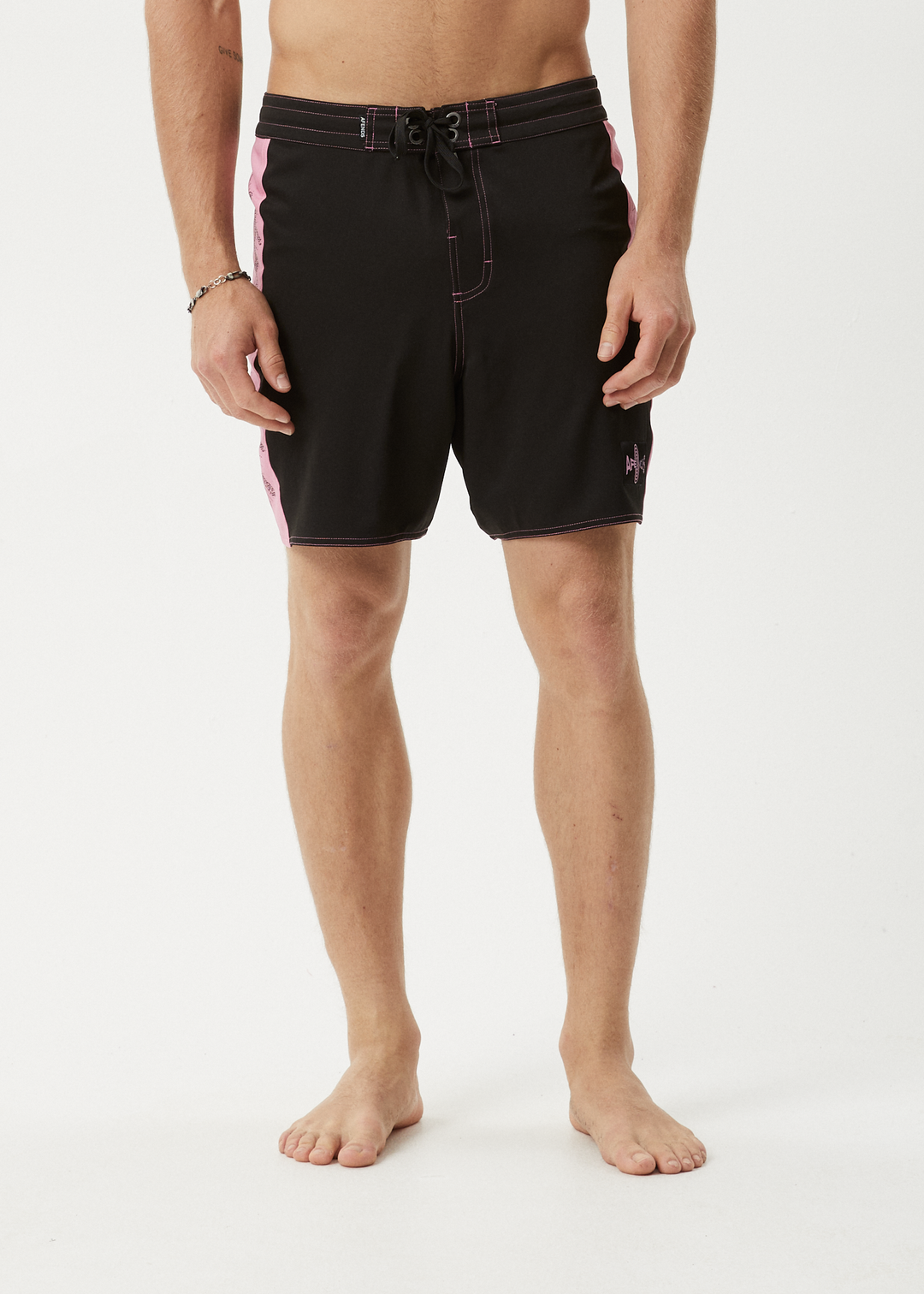 AFENDS Mens Altered - Surf Related Boardshorts 18" - Black 