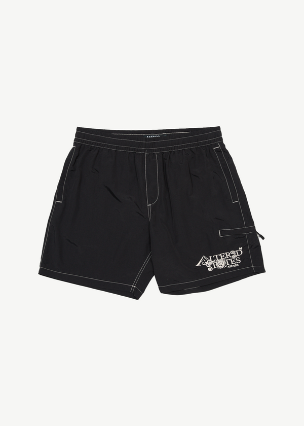 AFENDS Mens Deep State - Baywatch Swim Short 18