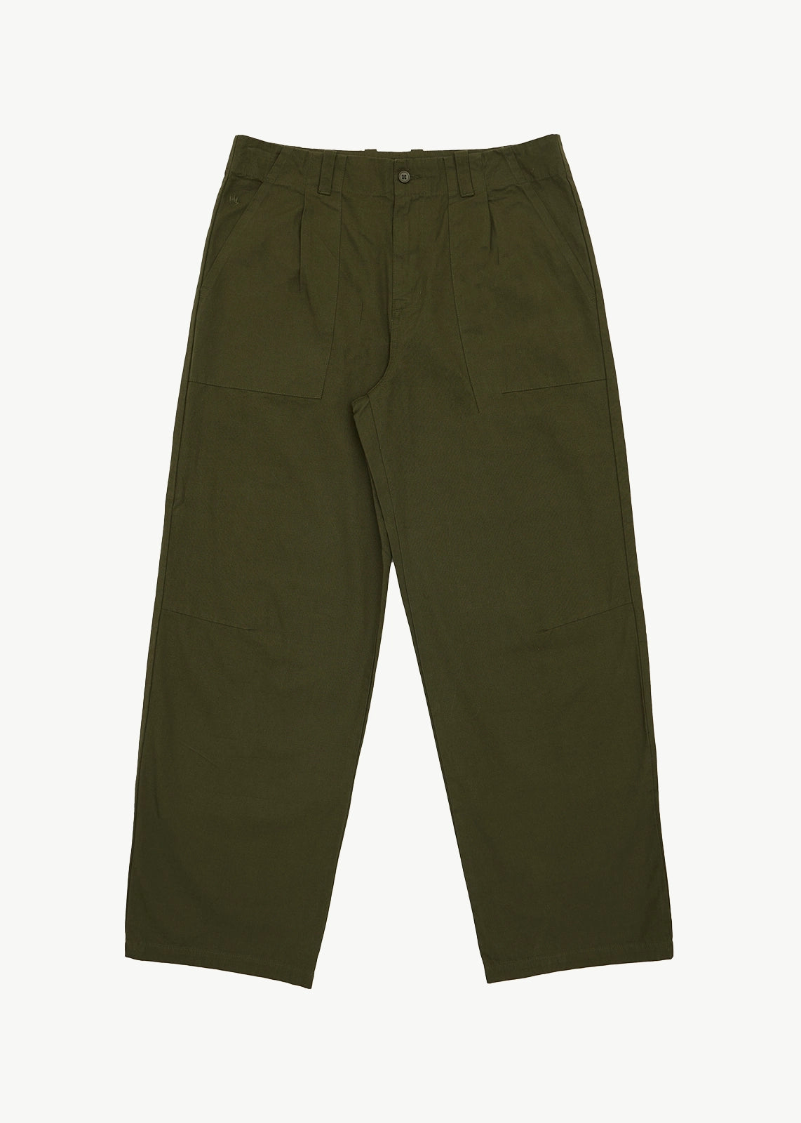 AFENDS Mens Glider - Pleated Pant - Military