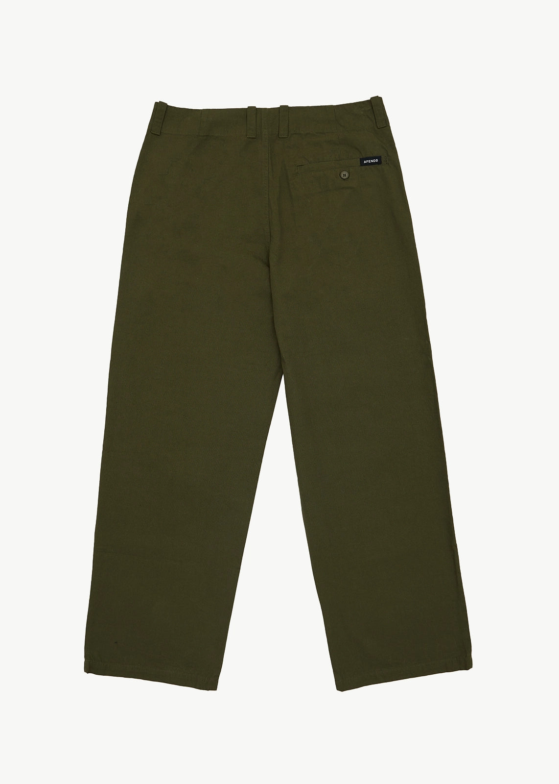 AFENDS Mens Glider - Pleated Pant - Military