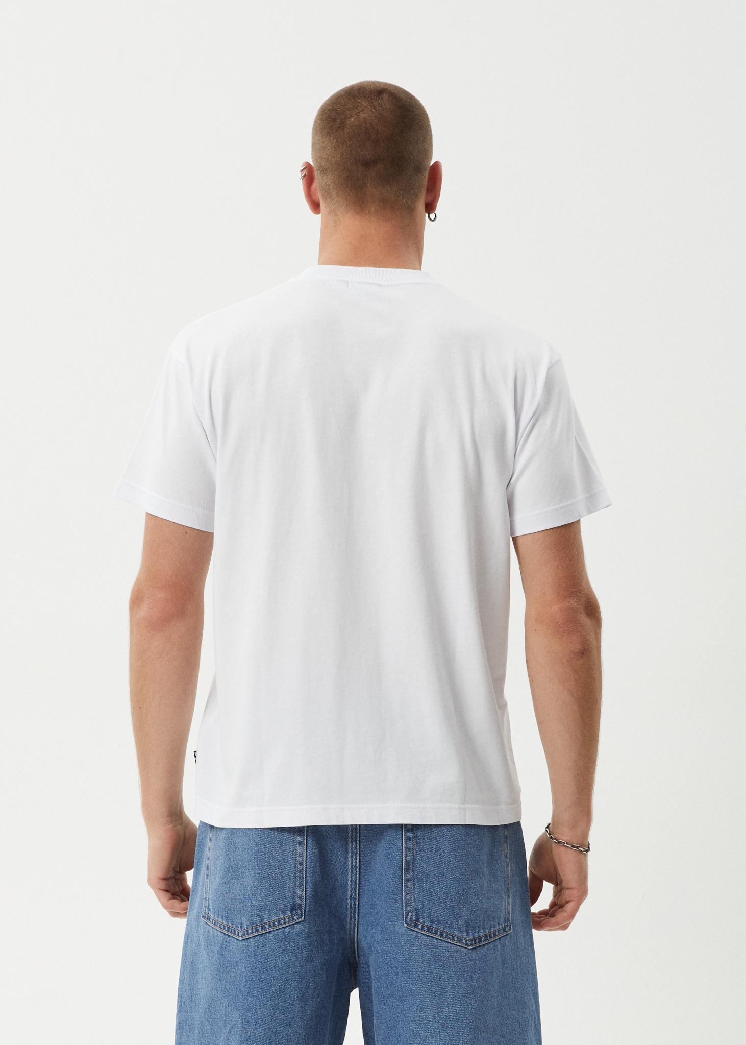 AFENDS Mens Daisy Chain - Boxy Tee - White