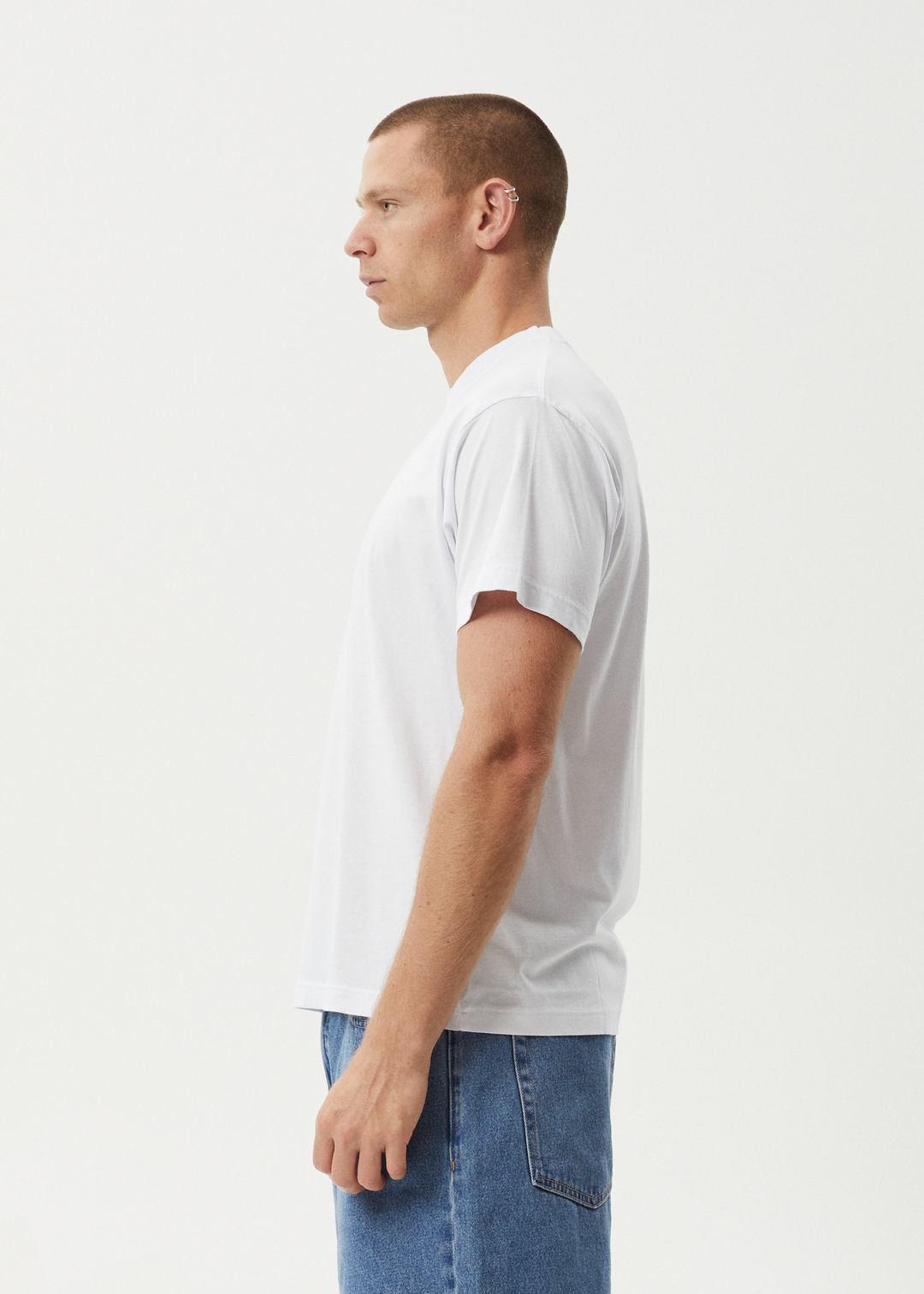 AFENDS Mens Thorny - Boxy Fit Tee - White 