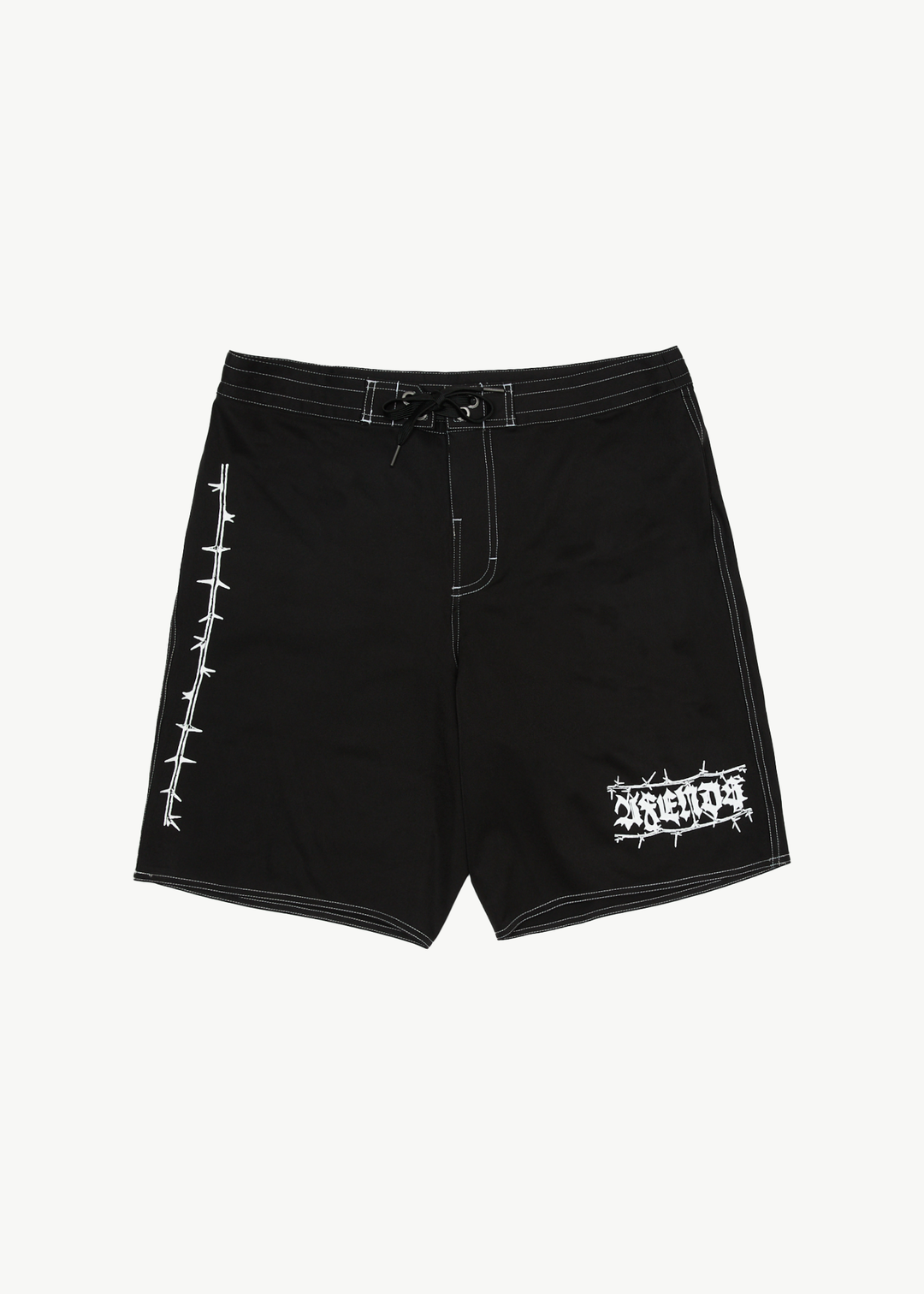 AFENDS Mens Thorny - Surf Related Boardshorts 20" - BLACK 