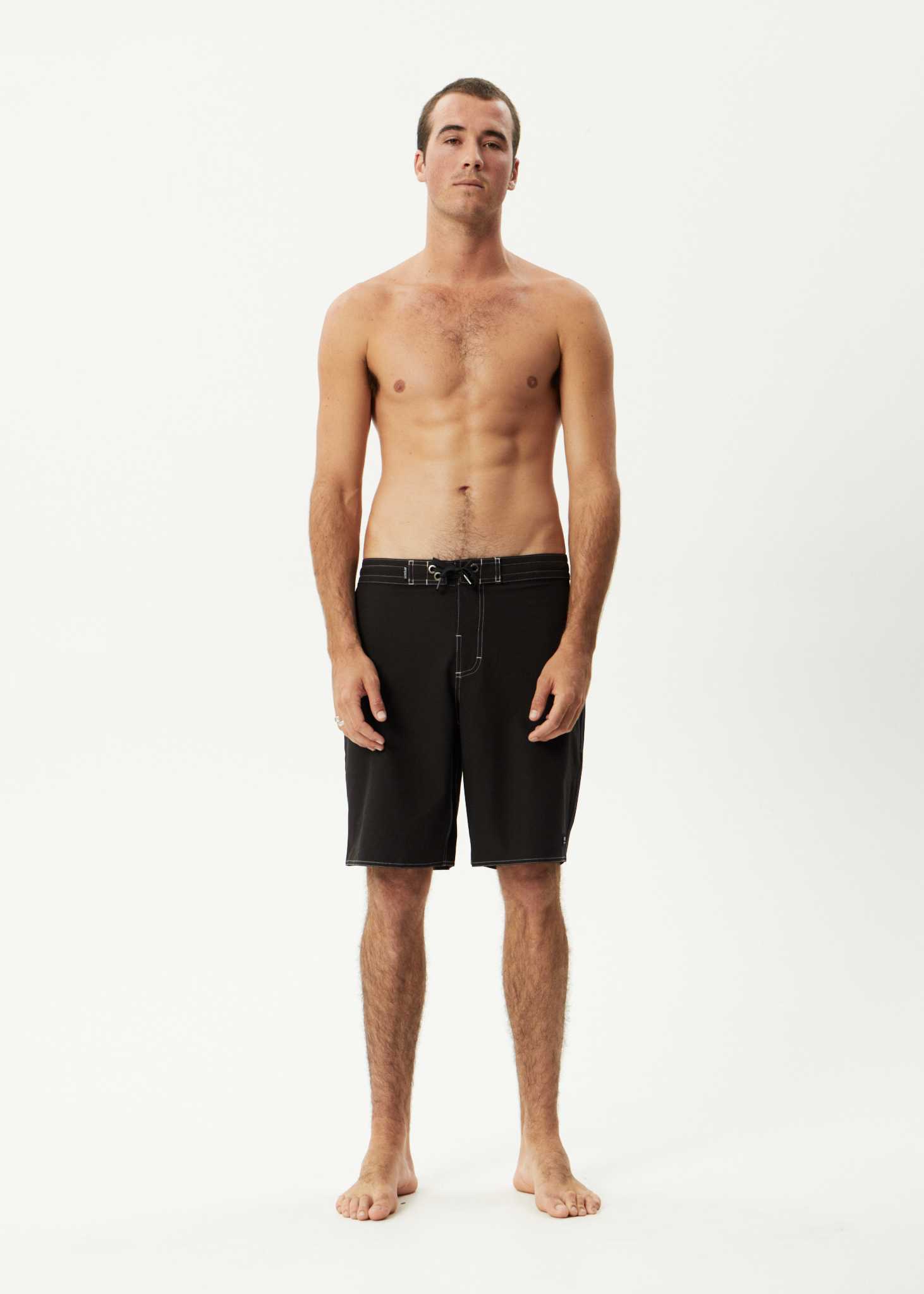 AFENDS Mens Surf Related V.2 - Fixed Waist Boardshort 20" - Black