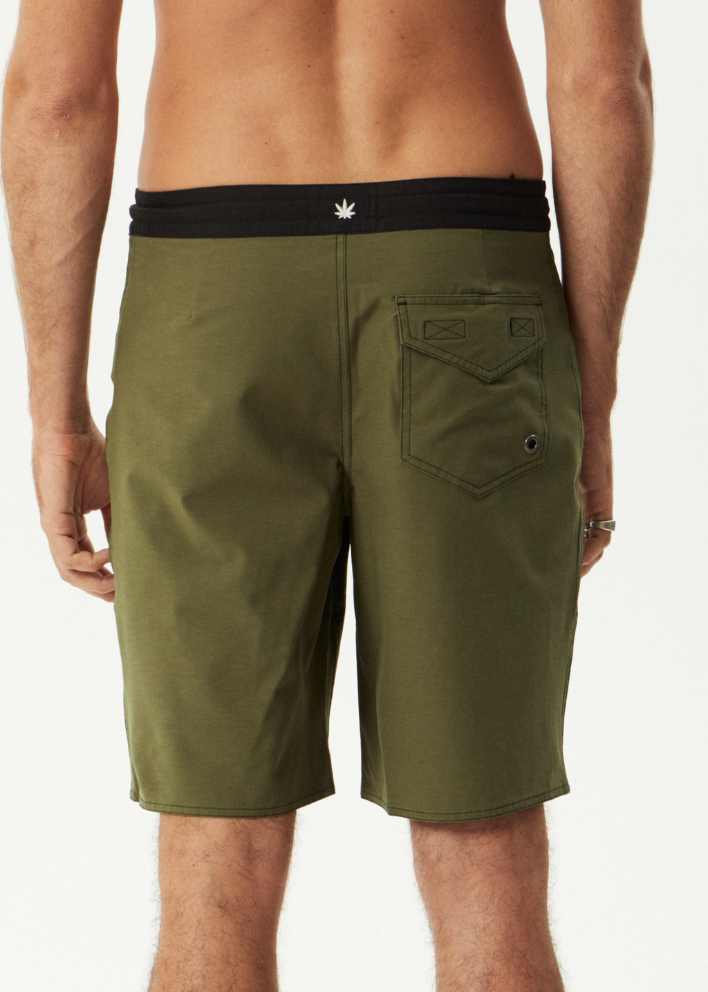 AFENDS Mens Surf Related V.2 - Fixed Waist Boardshort 20" - Military
