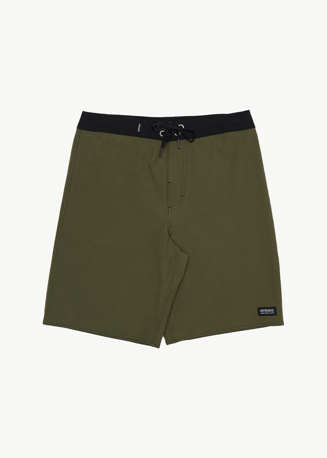 AFENDS Mens Surf Related V.2 - Fixed Waist Boardshort 20" - Military