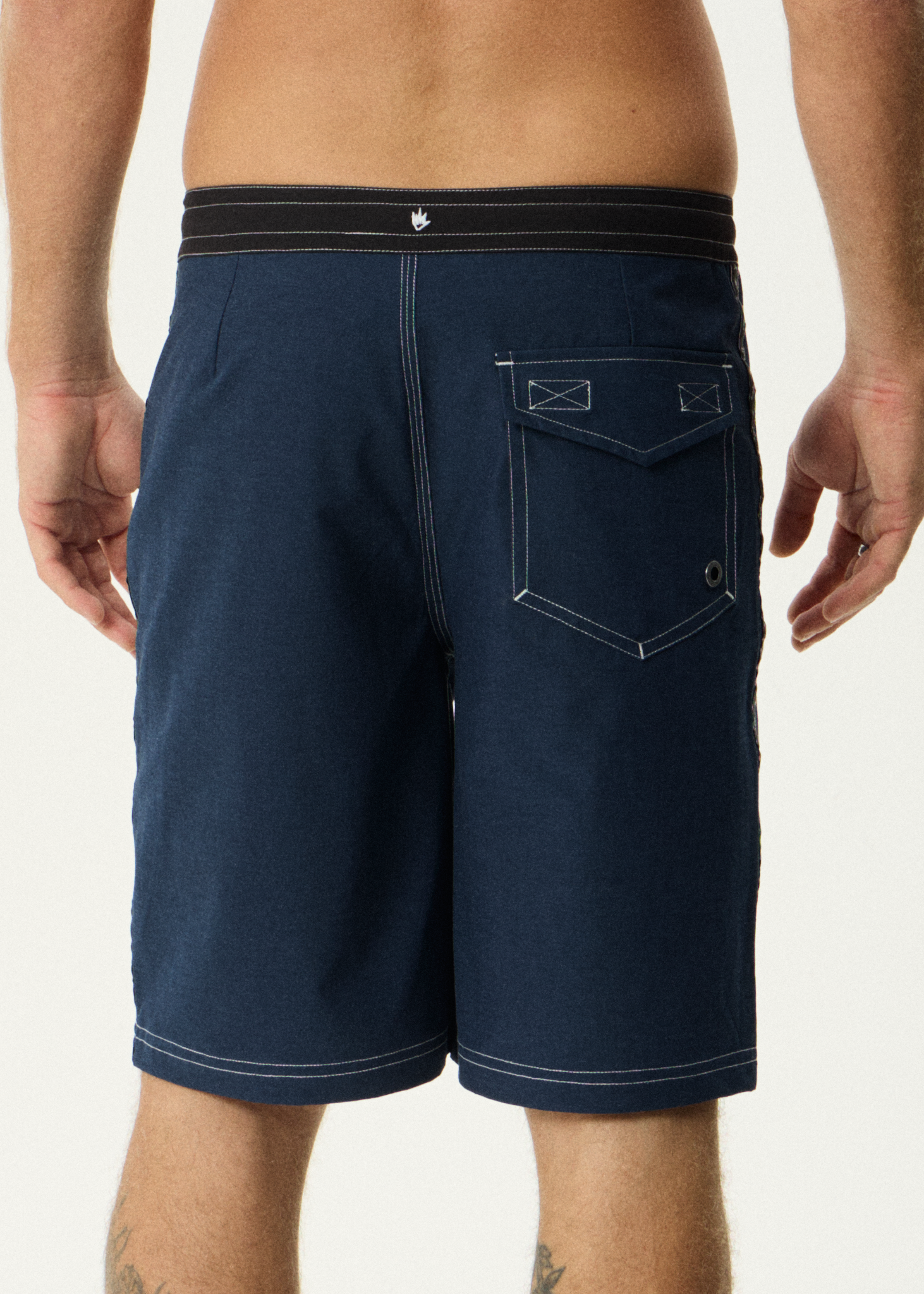 AFENDS Mens The Wreck - Fixed Waist Boardshort 20" - Navy