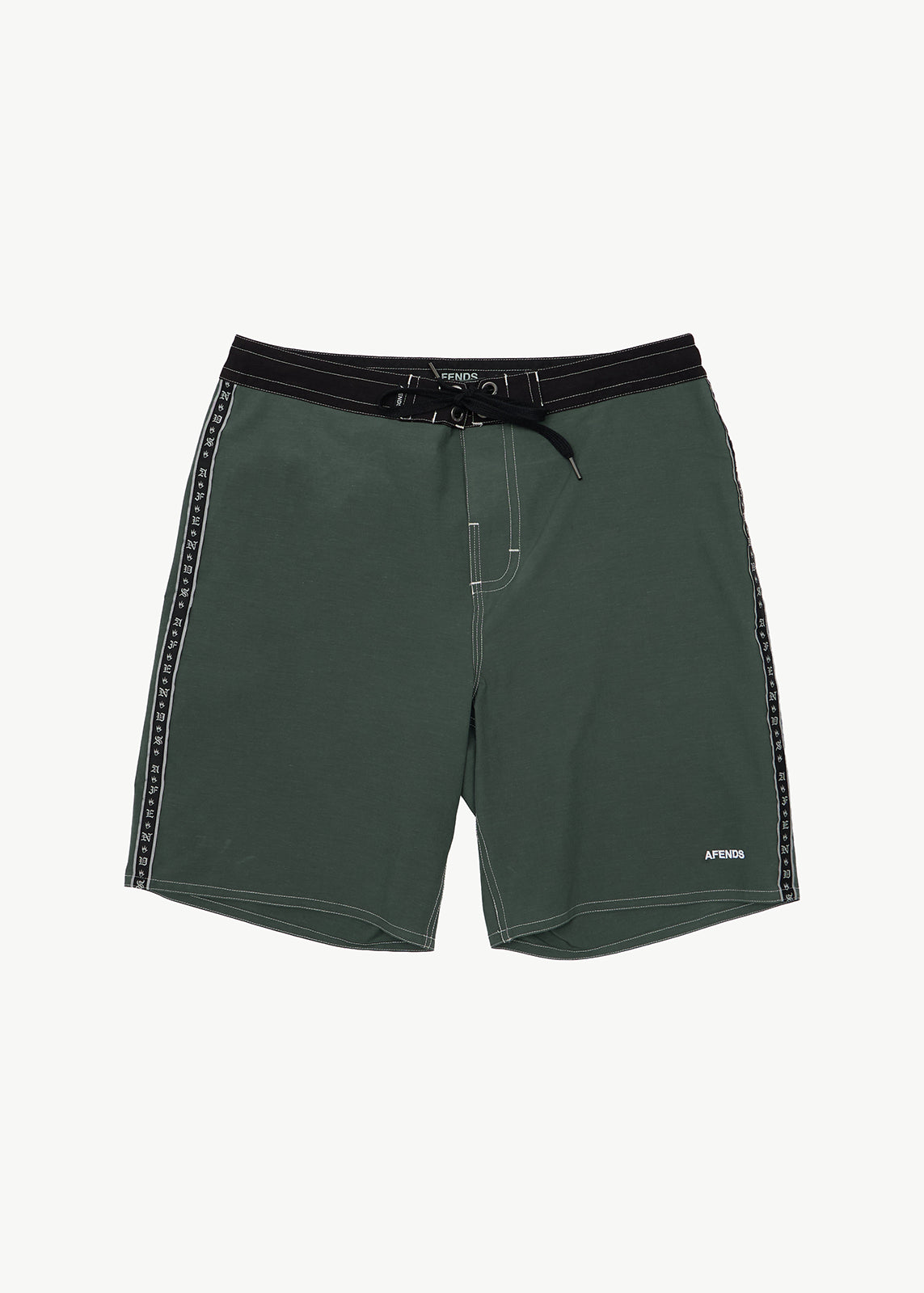 AFENDS Mens The Wreck - Surf Related V2 Boardshort 20" - Pine