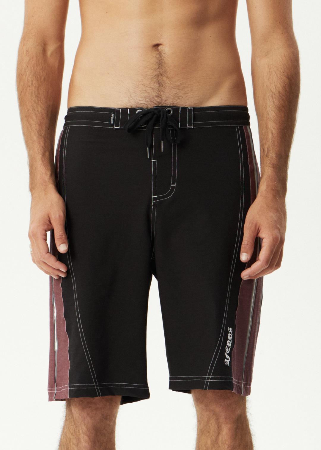 AFENDS Mens Forum - Surf Related Boardshort 22" - Burgundy