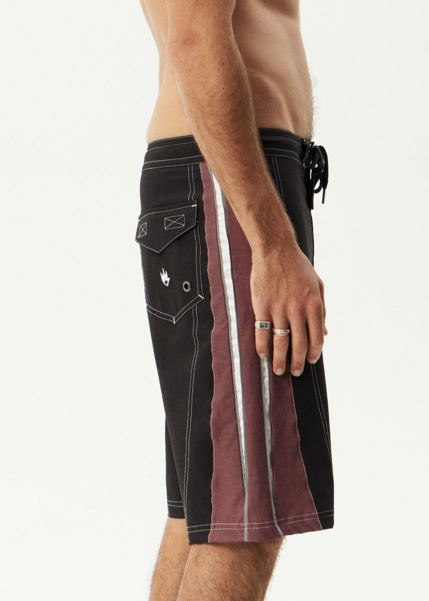 AFENDS Mens Forum - Surf Related Boardshort 22" - Burgundy