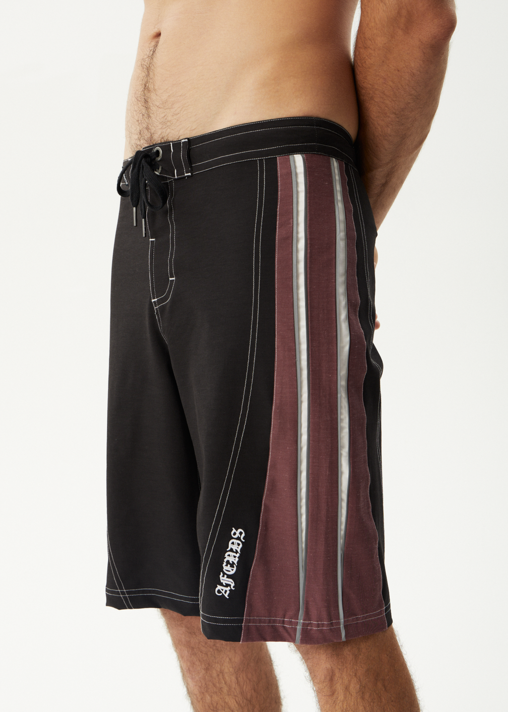 AFENDS Mens Forum - Surf Related Boardshort 22" - Burgundy