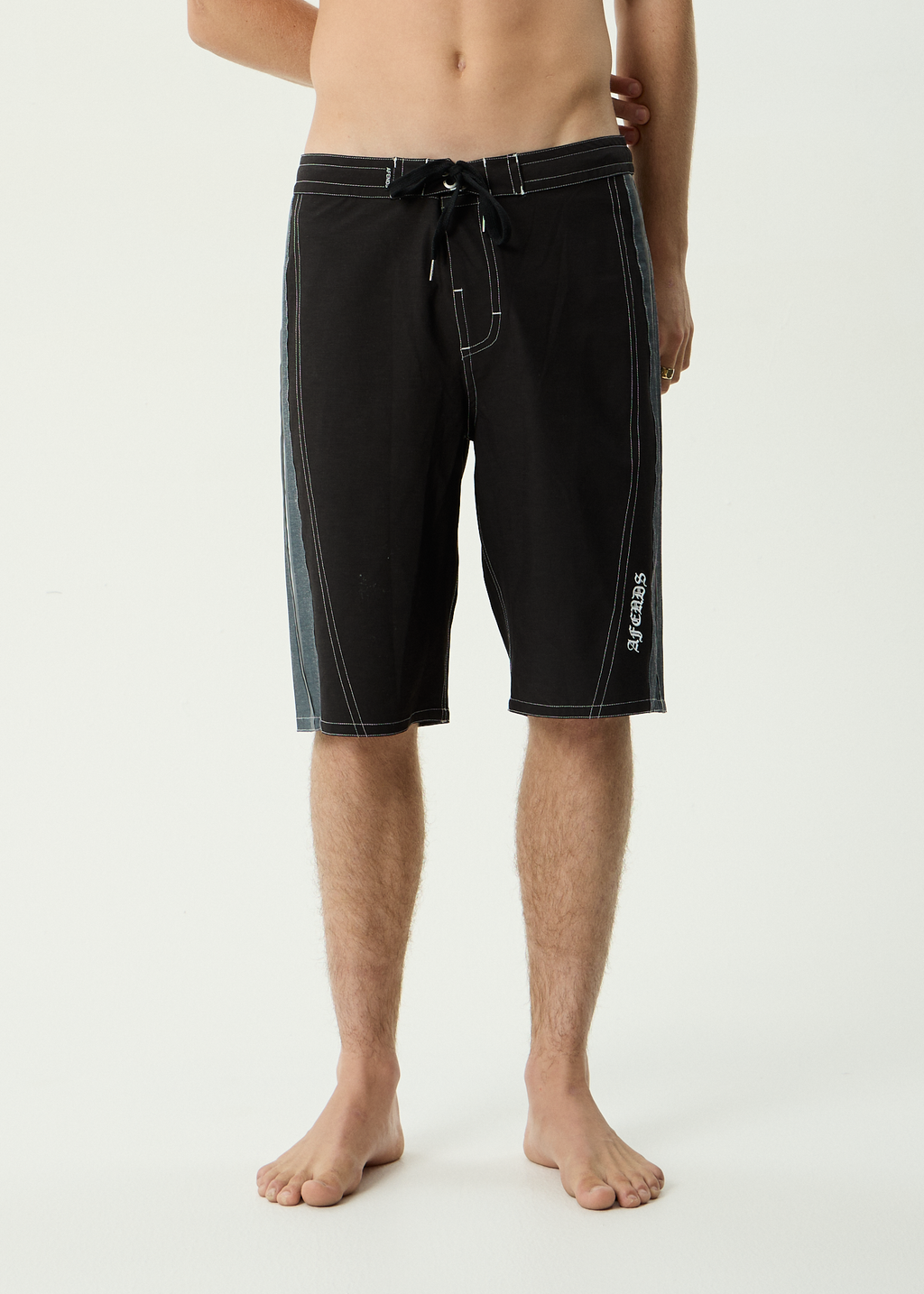 AFENDS Mens Forum - Hemp Surf Related V2 Boardshort 22 Inch - Black