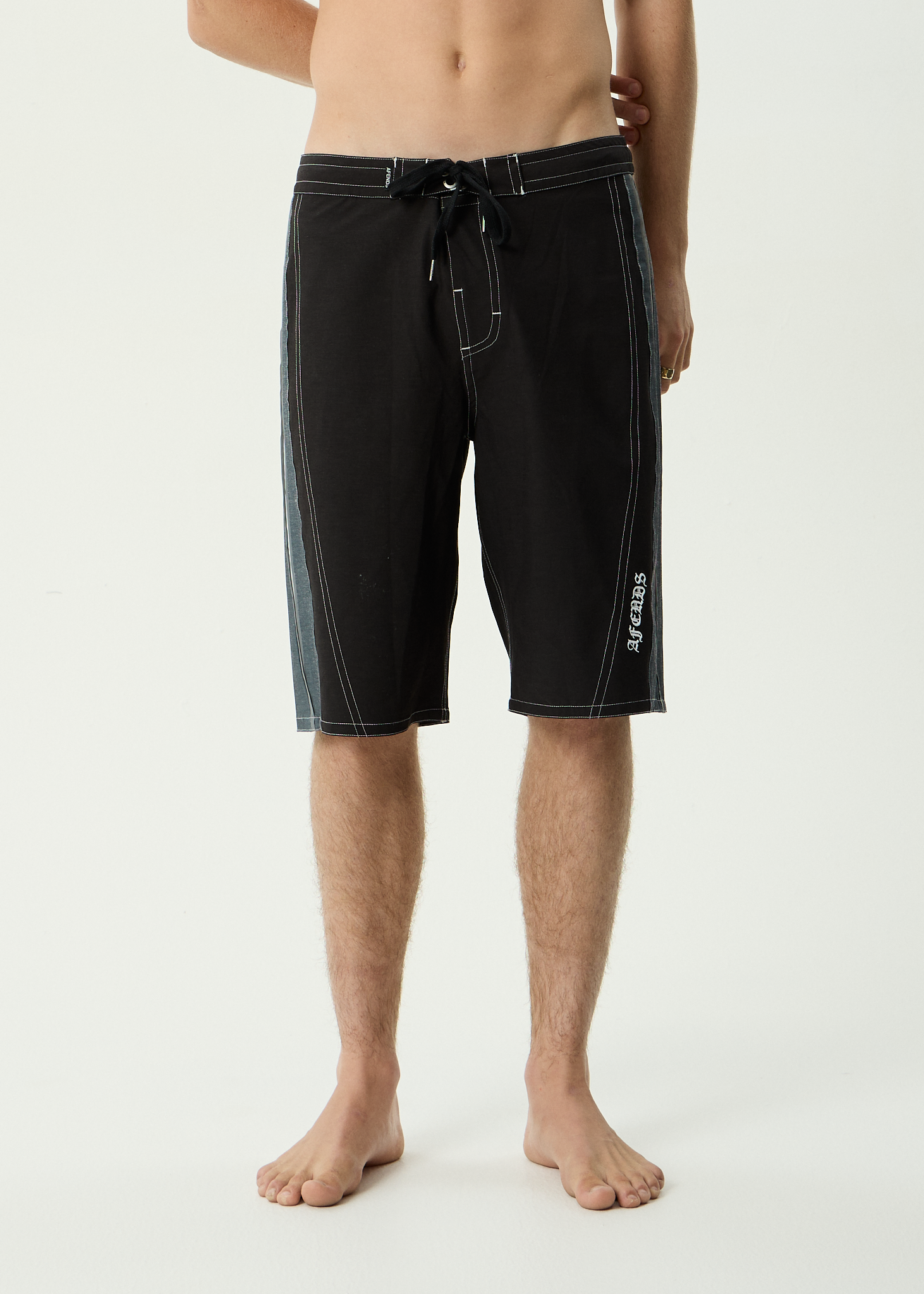 AFENDS Mens Forum - Hemp Surf Related V2 Boardshort 22 Inch - Black