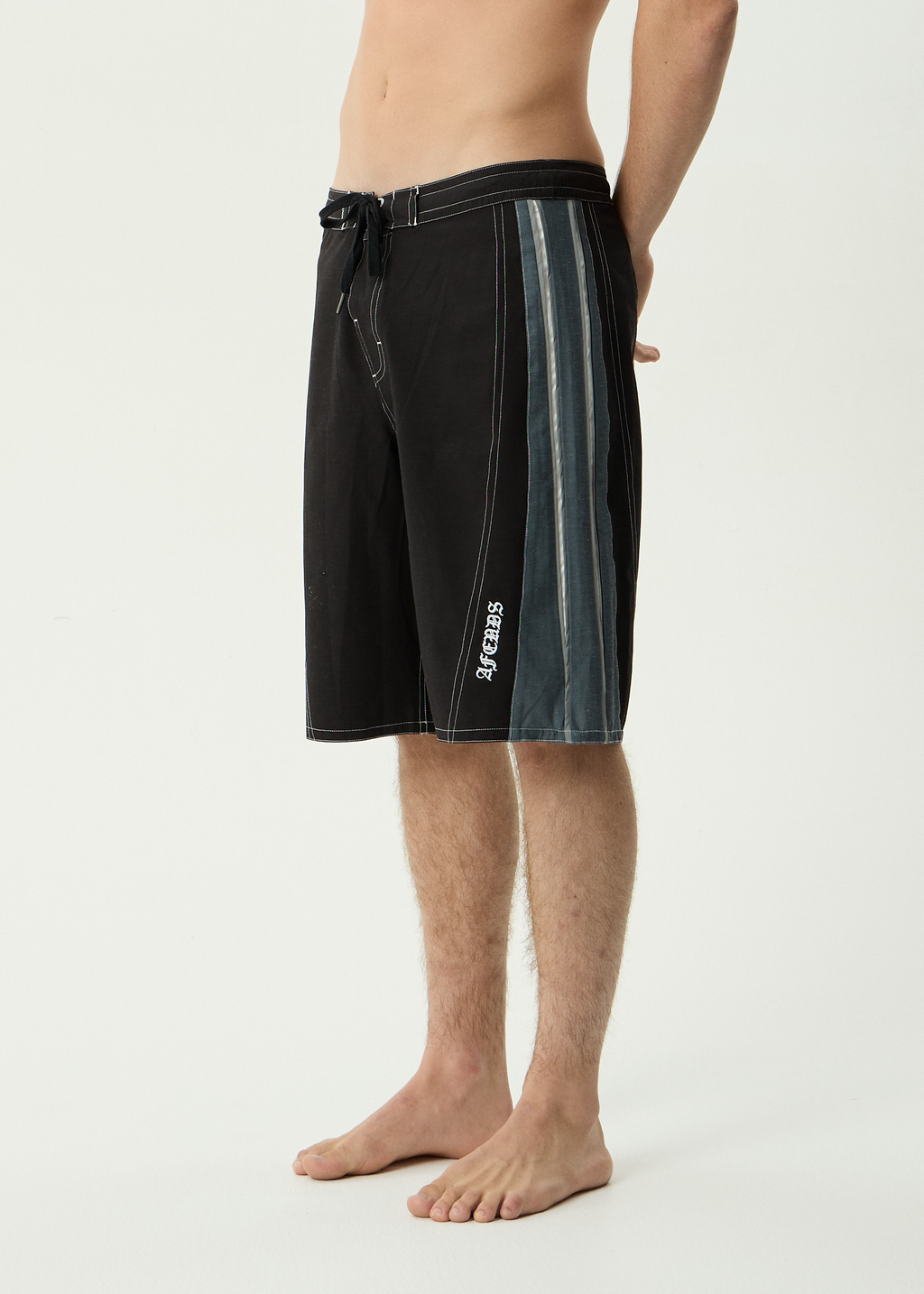 AFENDS Mens Forum - Hemp Surf Related V2 Boardshort 22 Inch - Black