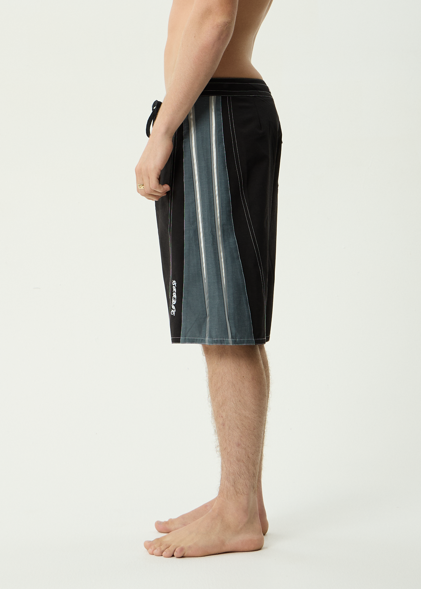 AFENDS Mens Forum - Hemp Surf Related V2 Boardshort 22 Inch - Black