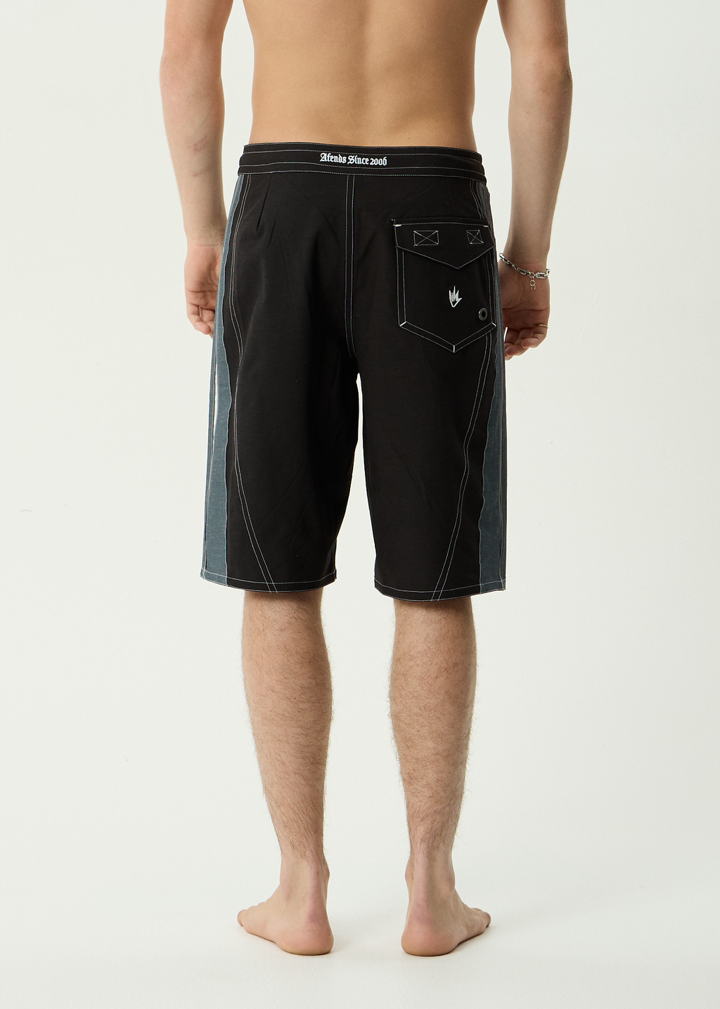 AFENDS Mens Forum - Hemp Surf Related V2 Boardshort 22 Inch - Black