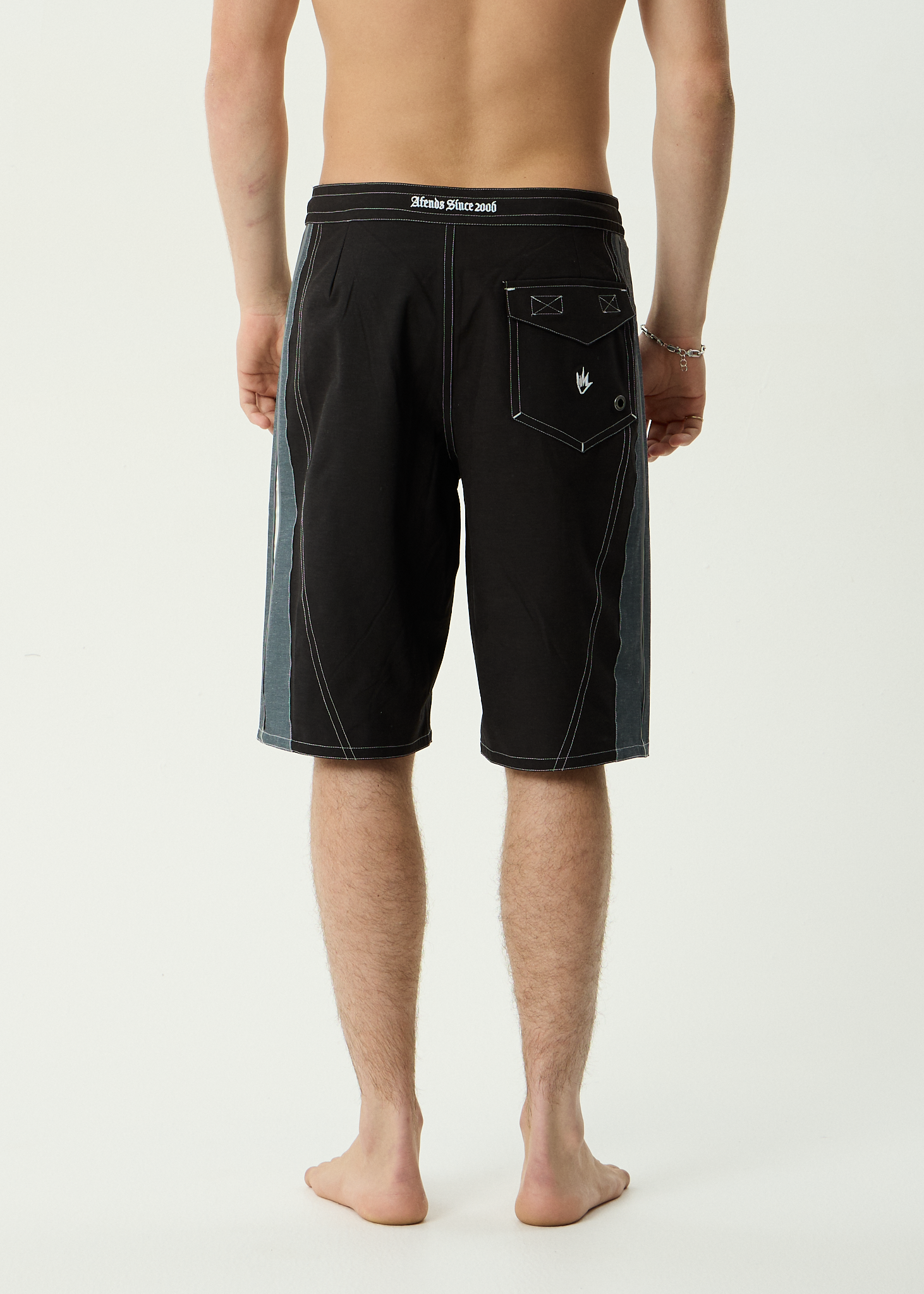 AFENDS Mens Forum - Hemp Surf Related V2 Boardshort 22 Inch - Black