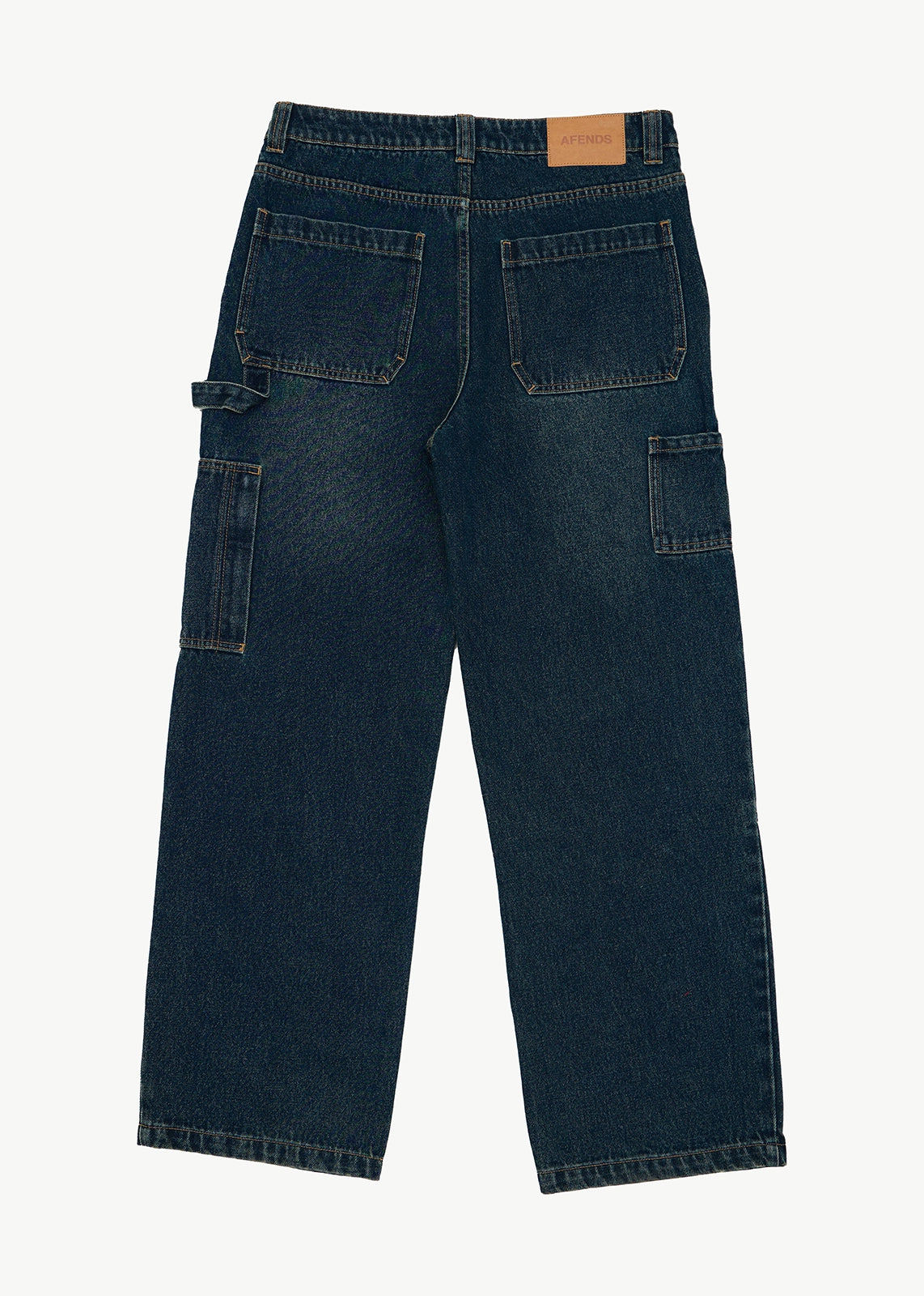 AFENDS Mens Richmond - Denim Workwear Jean - Vintage Wash