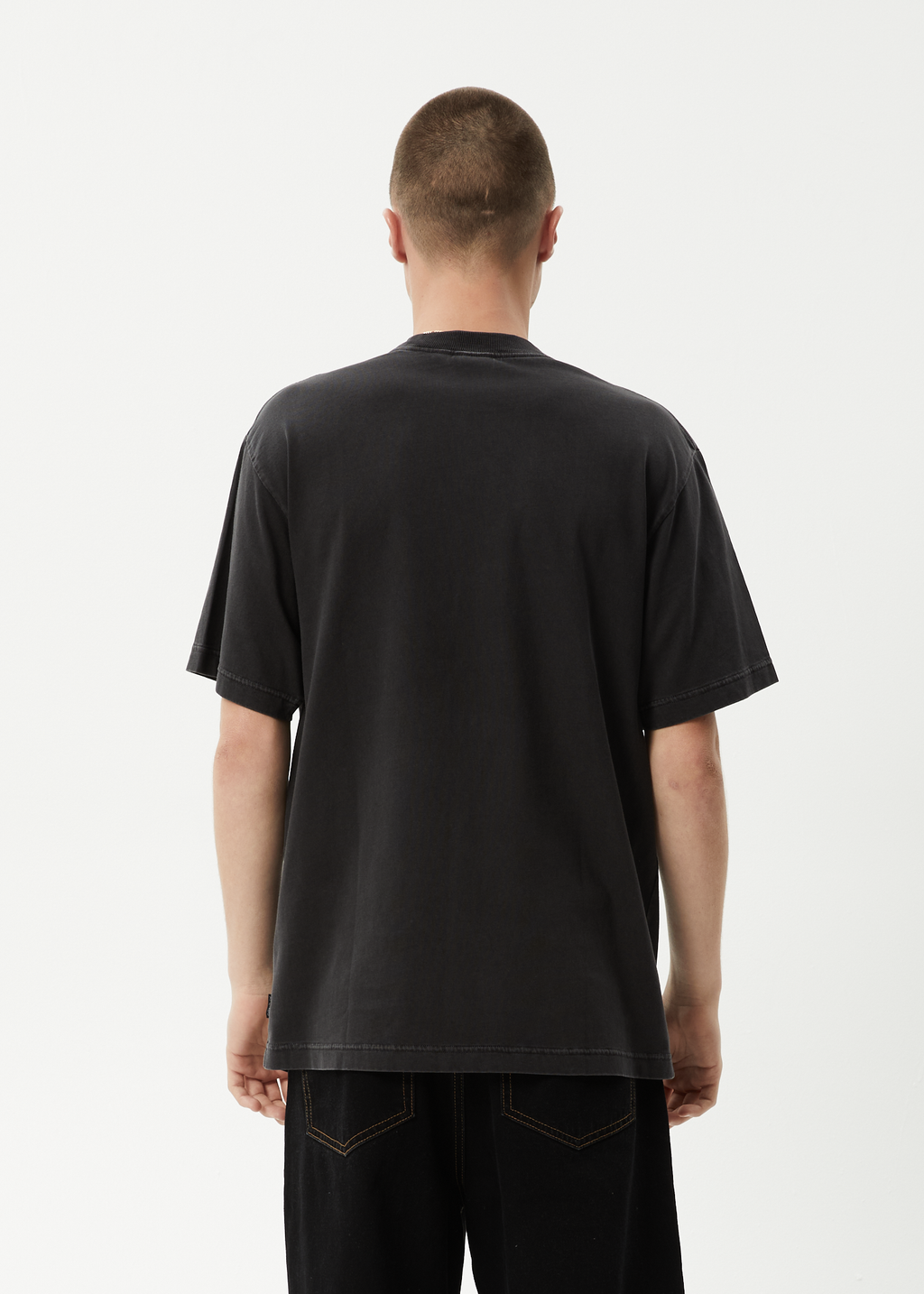 AFENDS Mens Apocalypso - Retro Tee - Stone Black