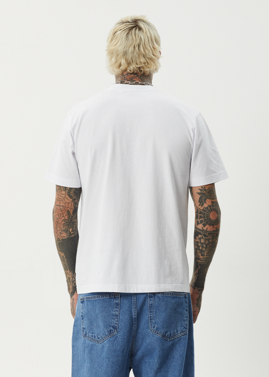 AFENDS Mens Apocalypso - Retro Fit Tee - White