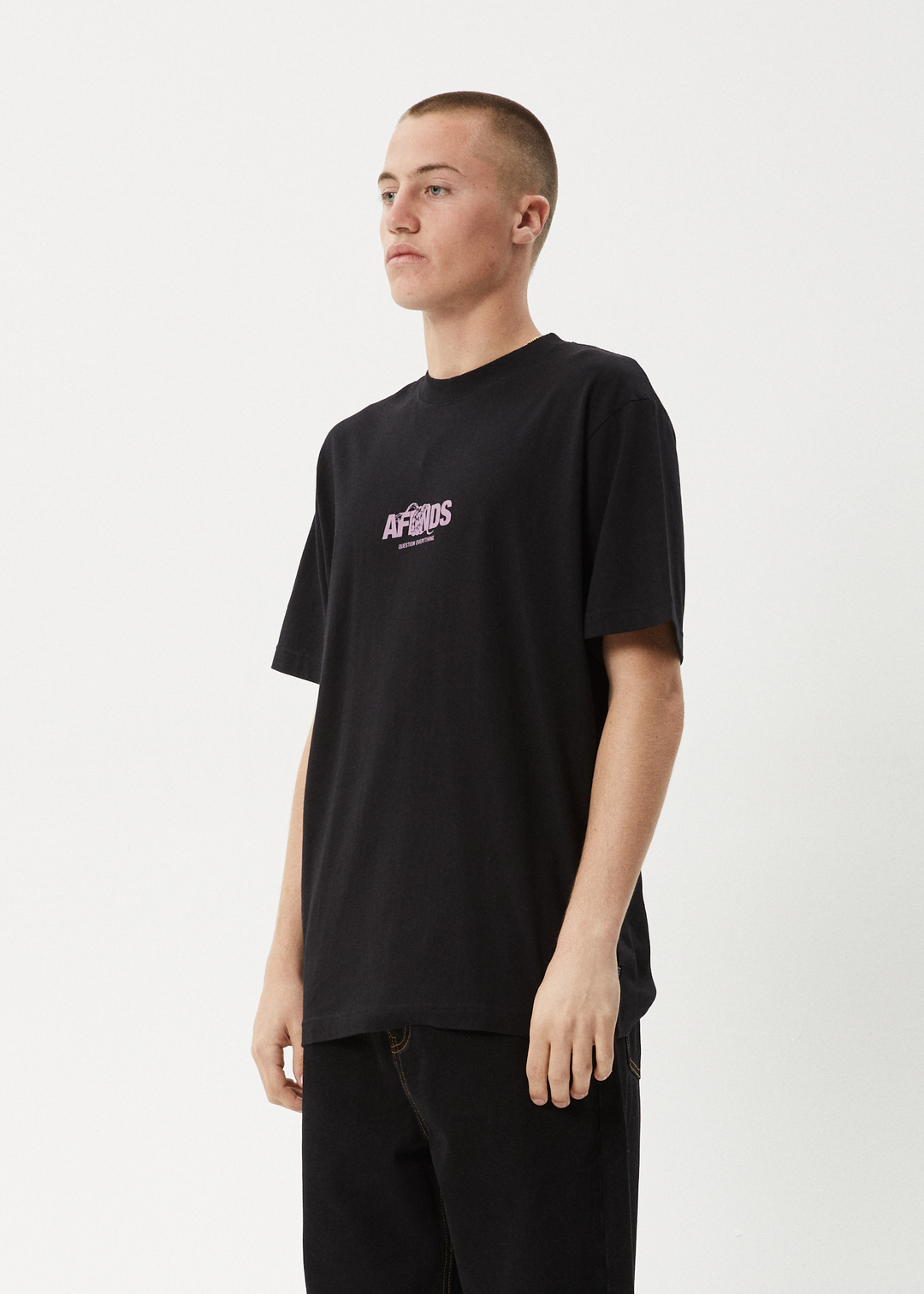 AFENDS Mens Tread - Retro Fit Tee - Black