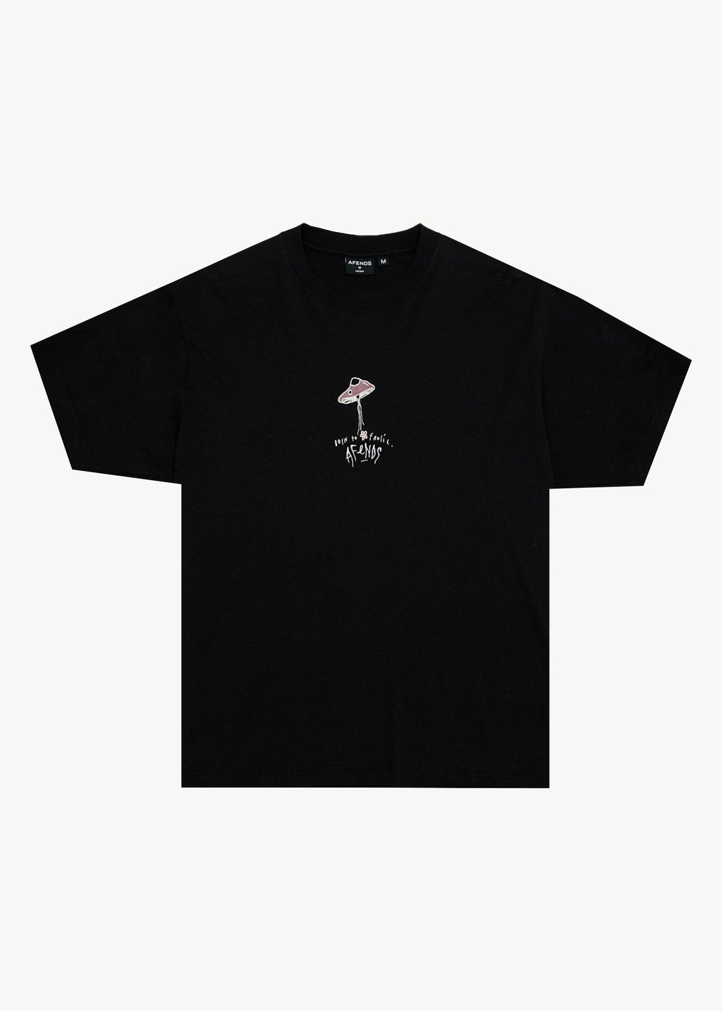 AFENDS Mens High Priority - Boxy Tee - Black
