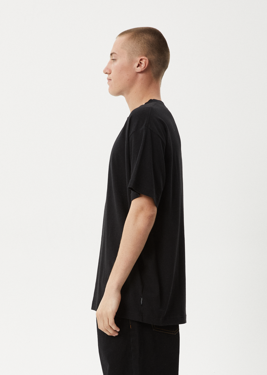 AFENDS Mens High Priority - Boxy Fit Tee - Black