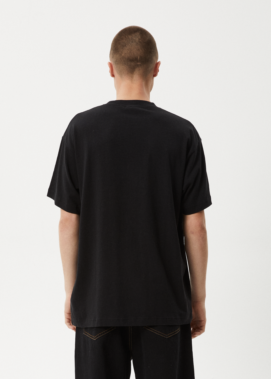 AFENDS Mens High Priority - Boxy Fit Tee - Black