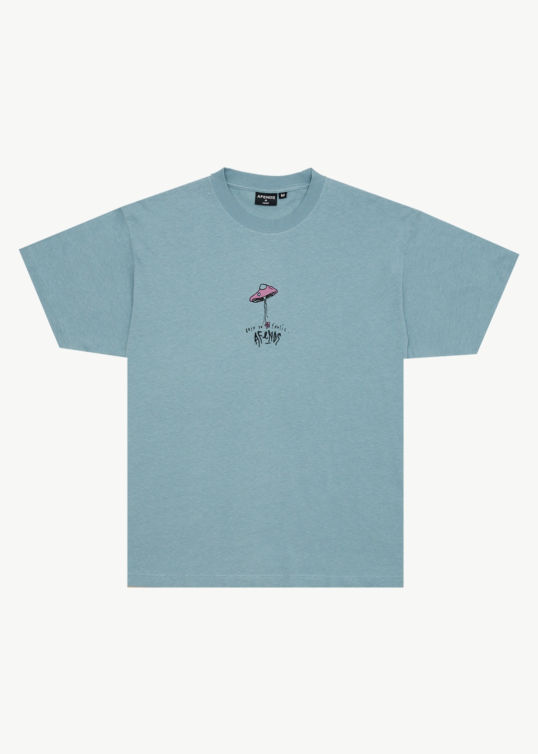 AFENDS Mens High Priority - Boxy Fit Tee - Ocean Spray