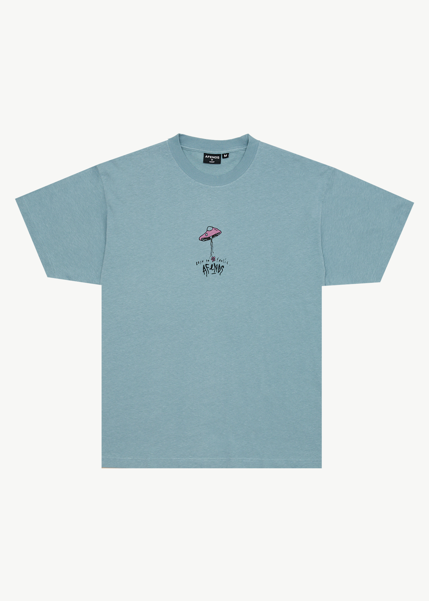 AFENDS Mens High Priority - Boxy Tee - Ocean Spray