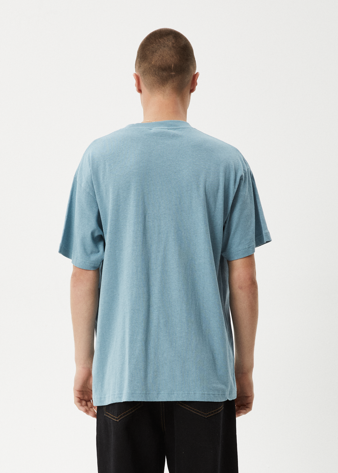 AFENDS Mens High Priority - Boxy Fit Tee - Ocean Spray