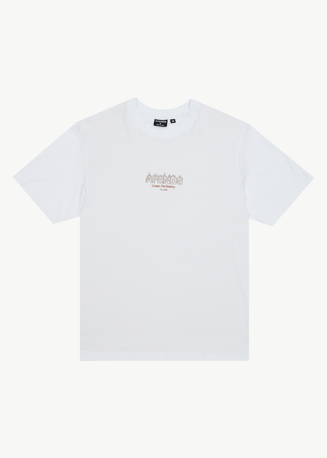 AFENDS Mens Ember - Retro Fit Tee - White