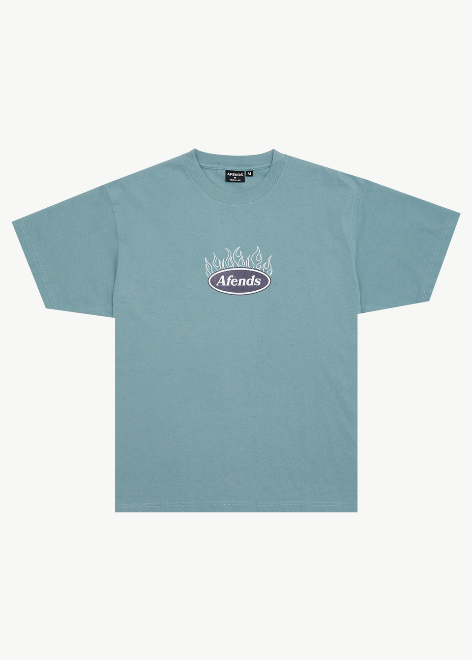 AFENDS Mens Deep State - Heavyweight Retro Tee - Black