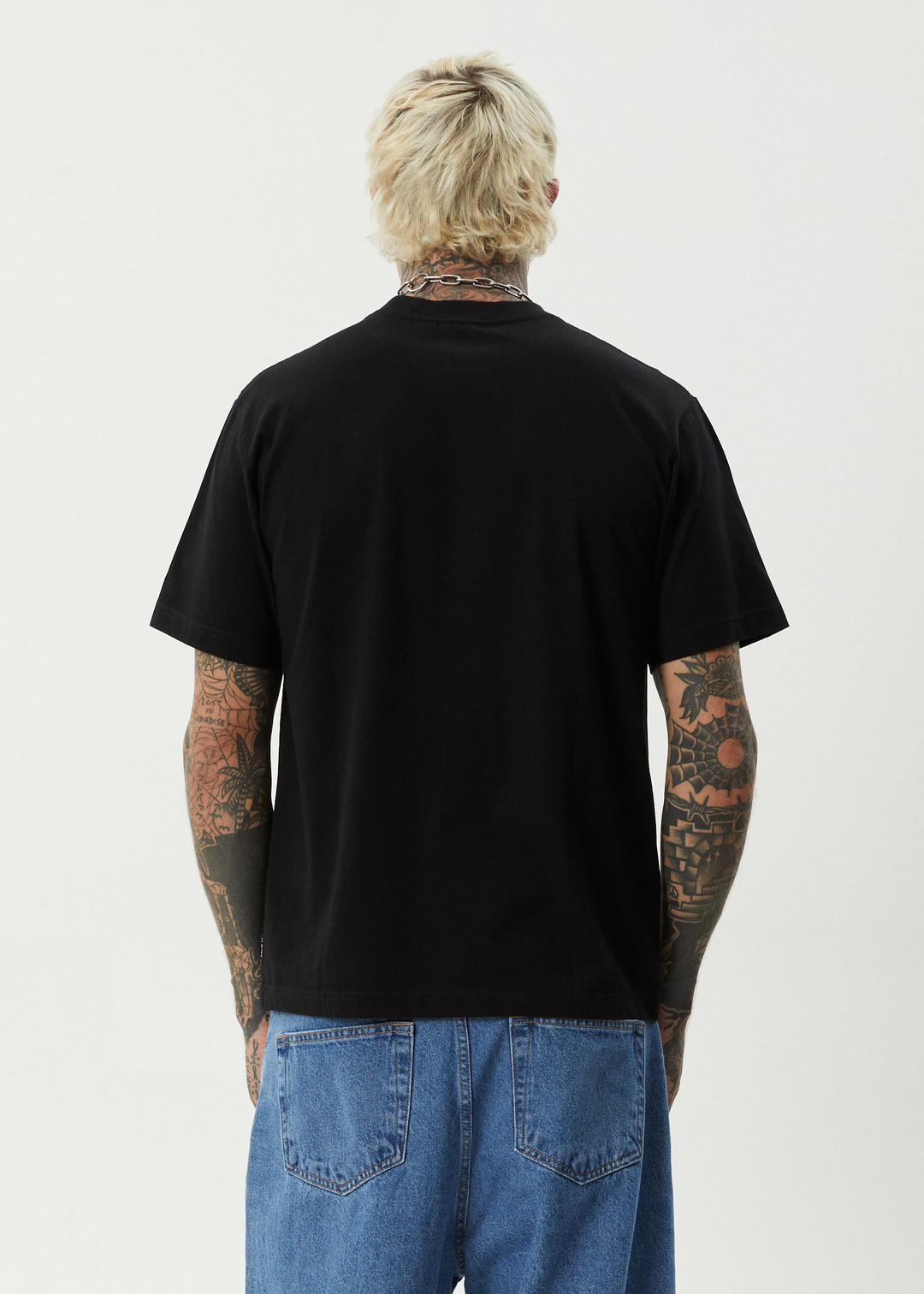 AFENDS Mens Burnin - Retro Fit Tee - Black