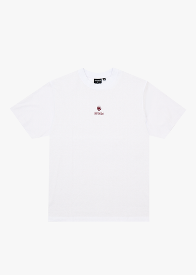 AFENDS Mens Burnin - Retro Tee - White