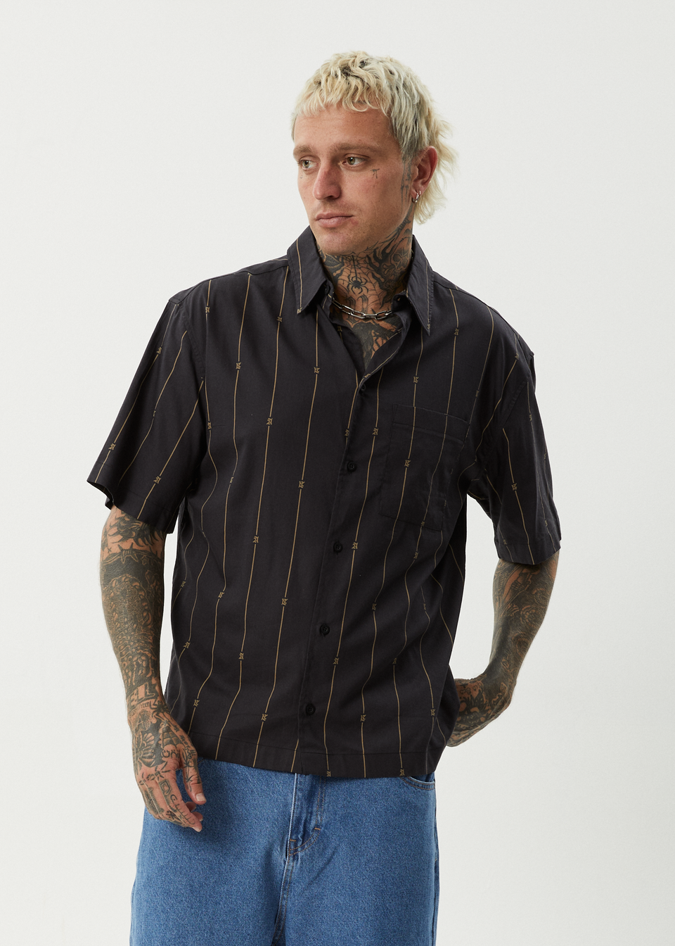 AFENDS Mens Legacy - Short Sleeve Shirt - Boa Check