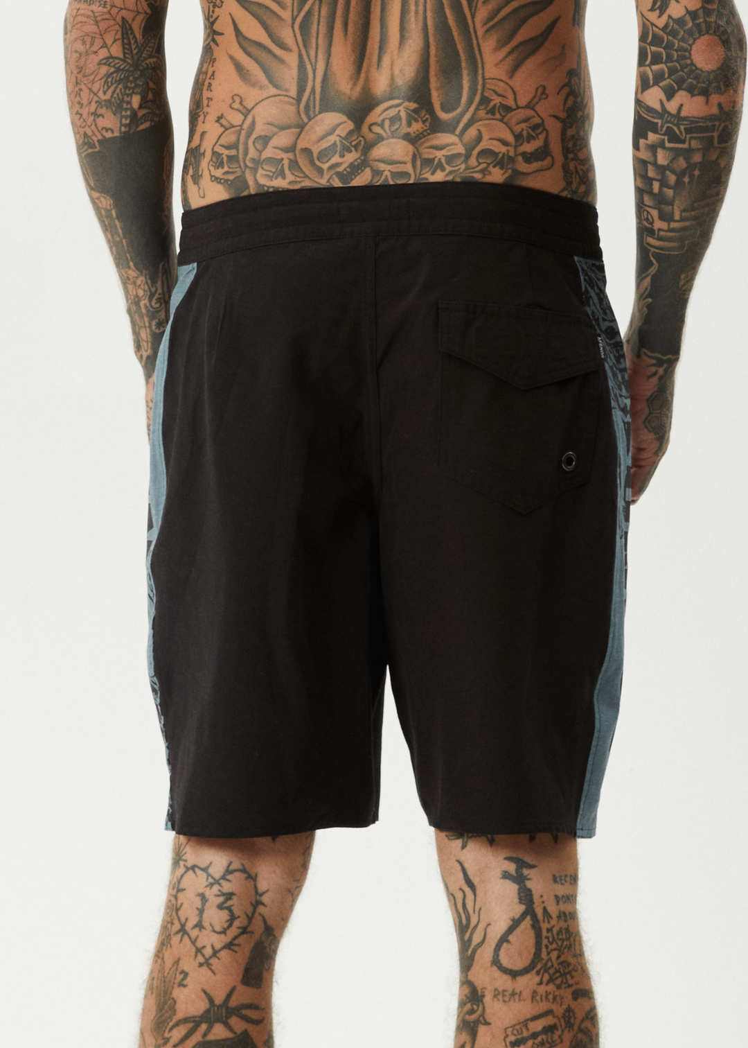 AFENDS Mens Tread - Surf Related Boardshorts 20" - Black