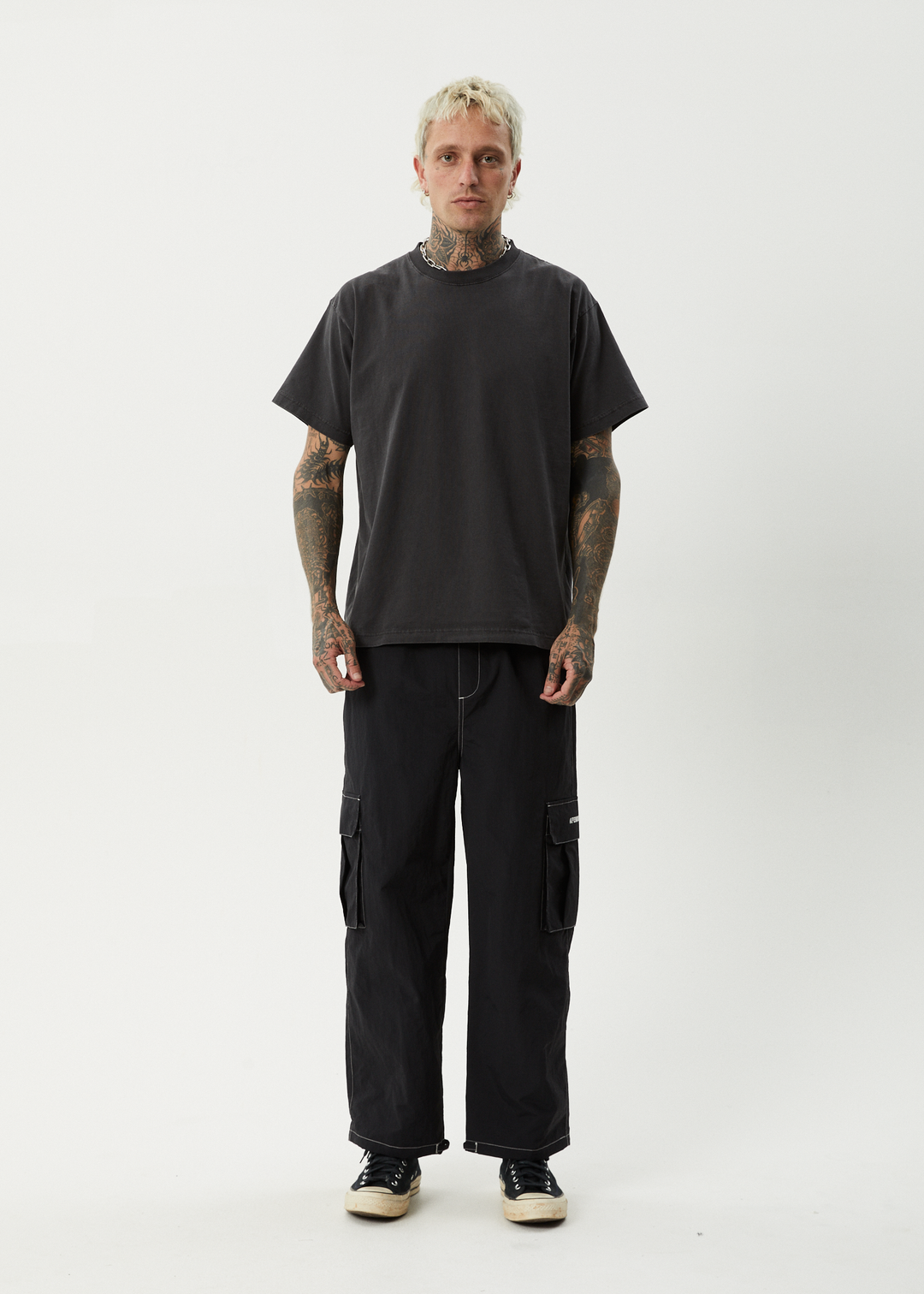 AFENDS Mens Cosmic - Cargo Pant - Black