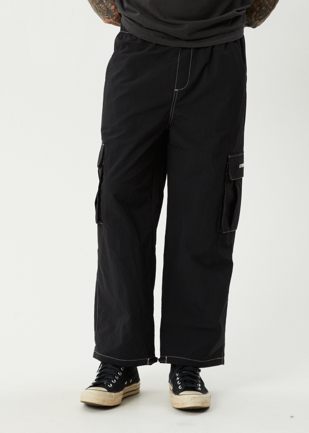 AFENDS Mens Cosmic - Cargo Pant - Black