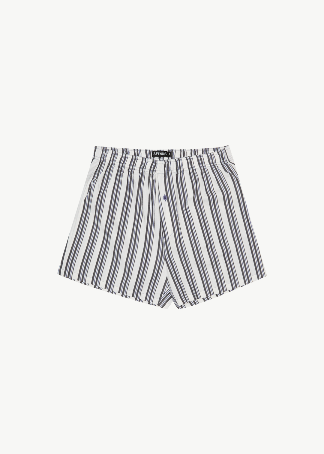 AFENDS Mens Line Up - Boxer Brief One Pack - White Stripe 