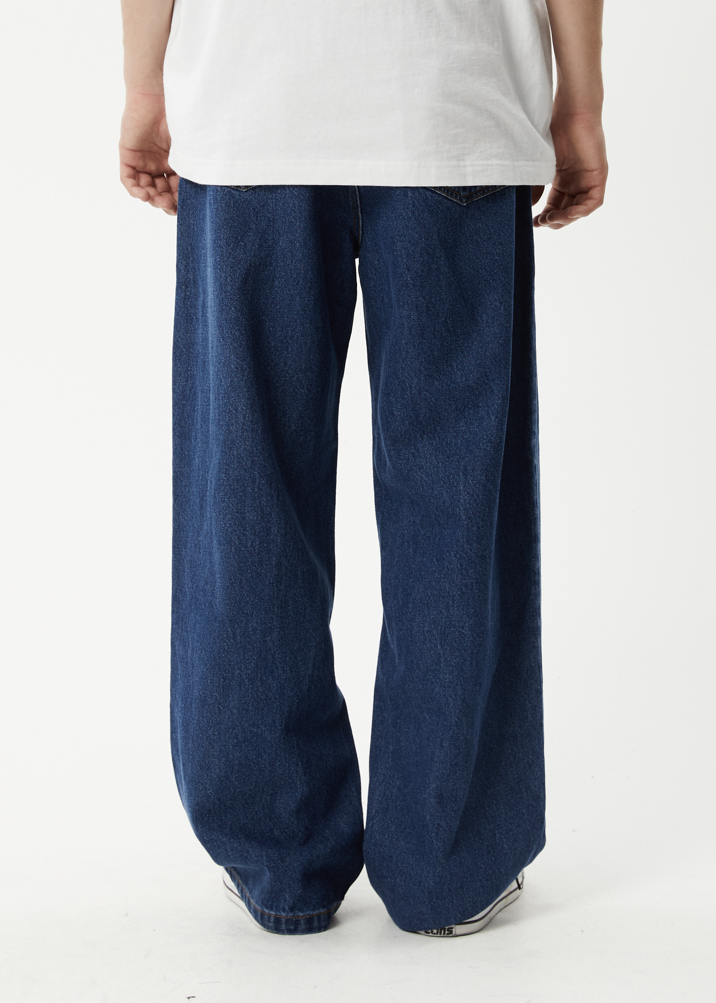 AFENDS Mens Fast Forward - Denim Ultra Baggy Jean - Authentic Blue