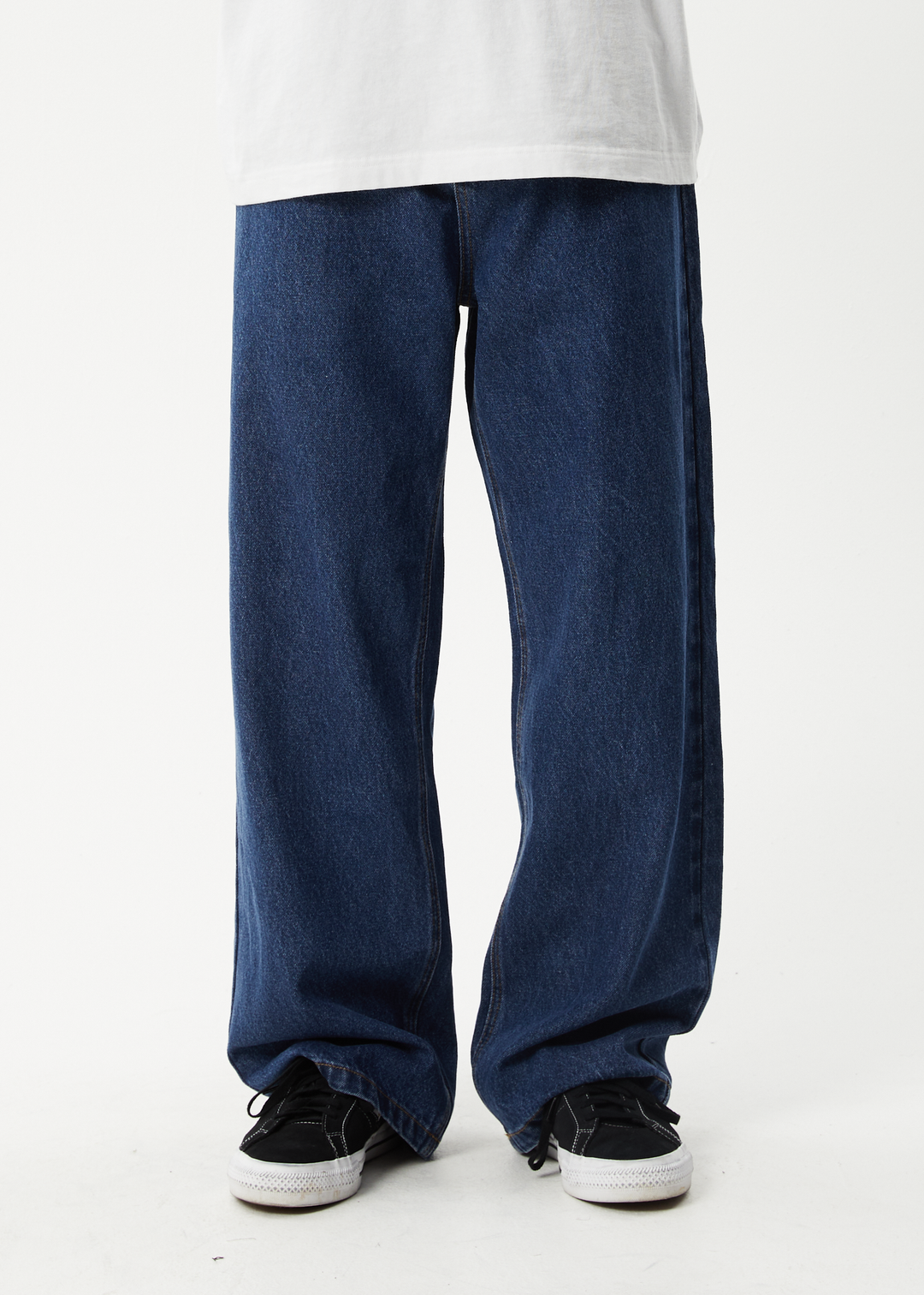 AFENDS Mens Fast Forward - Denim Ultra Baggy Jean - Authentic Blue