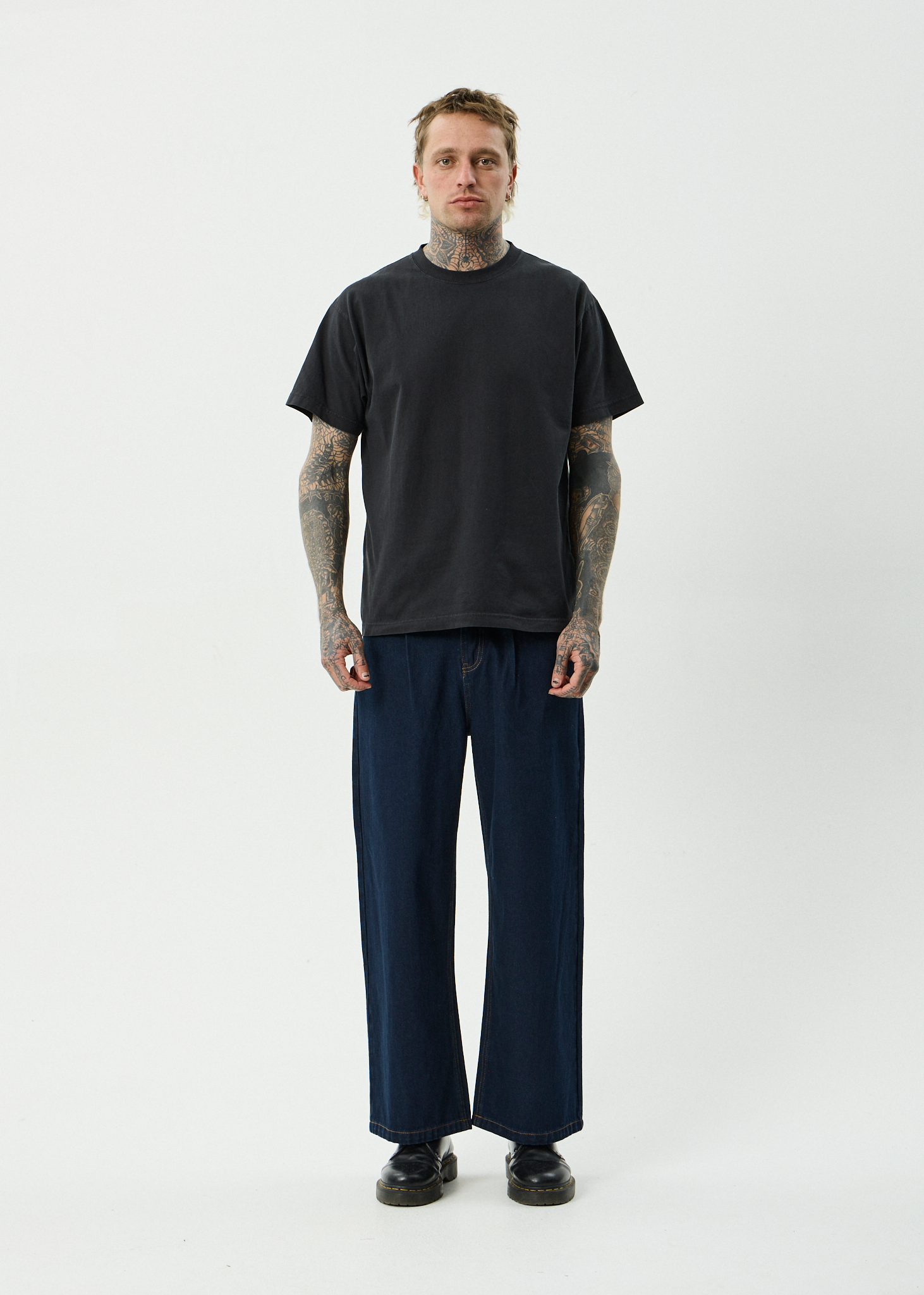 AFENDS Mens Fast Forward - Denim Ultra Baggy Jean - Ink