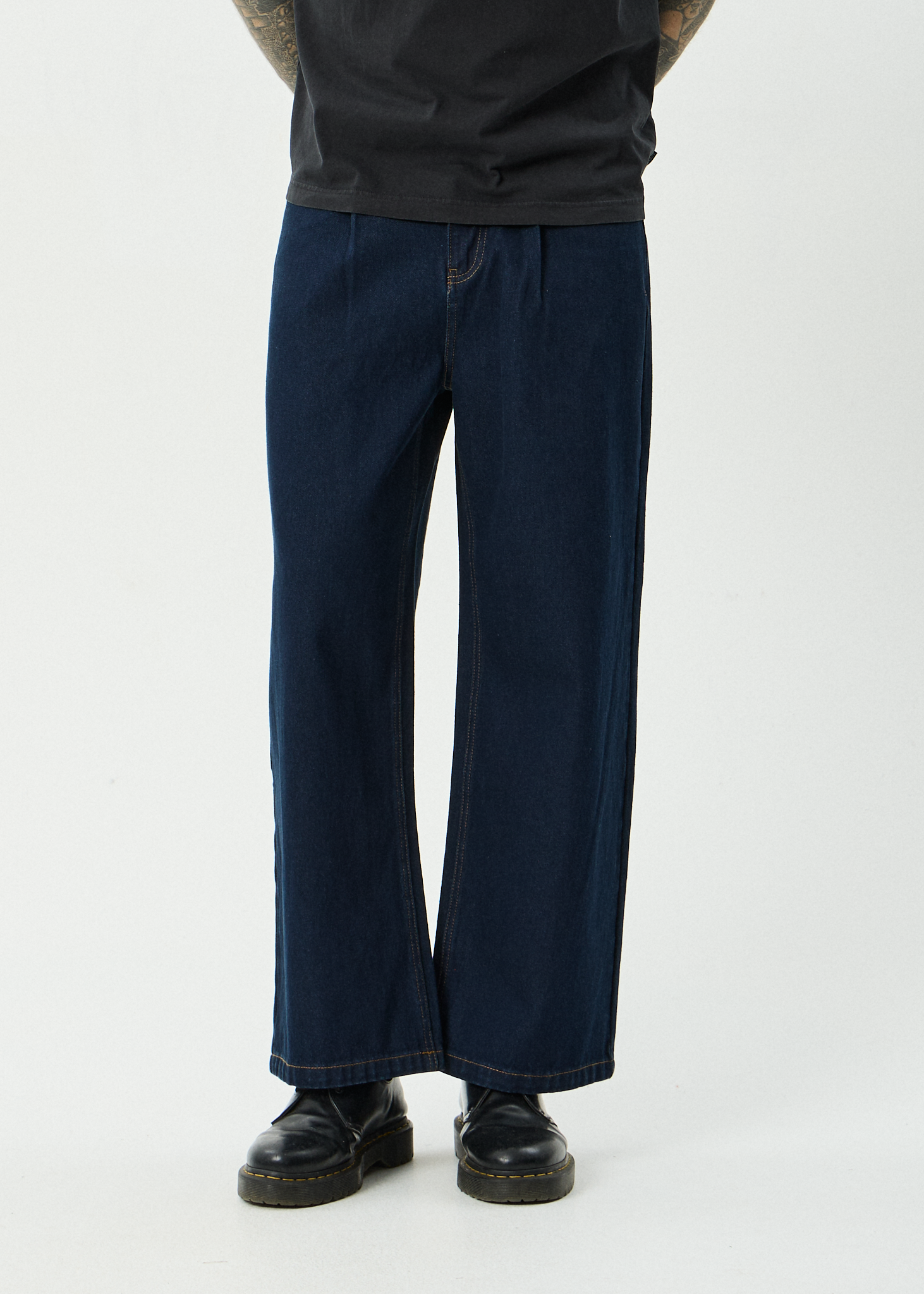 AFENDS Mens Fast Forward - Denim Ultra Baggy Jean - Ink